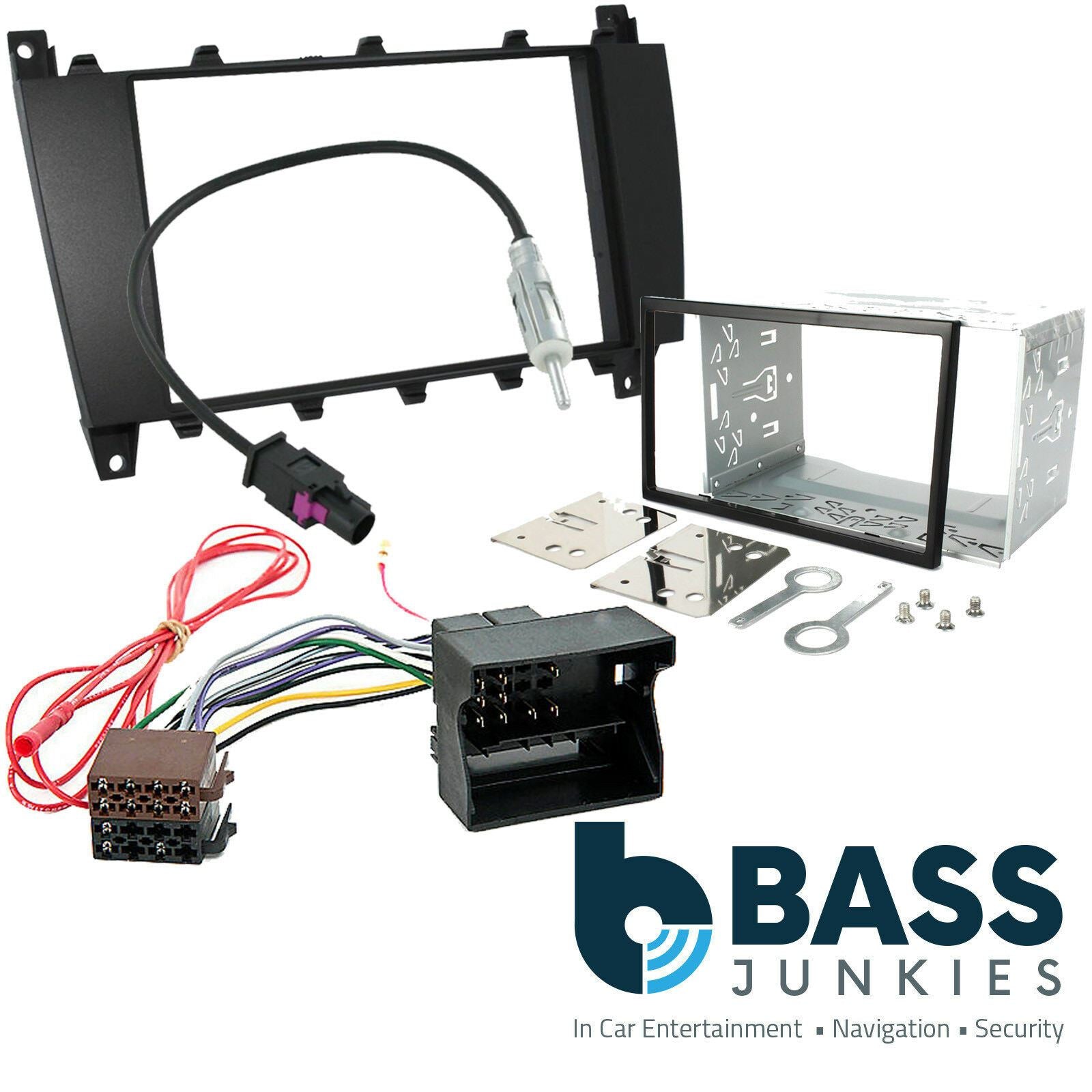 Mercedes Benz C Class W203 Car Stereo Radio Double Din Fascia Panel & Cage Kit