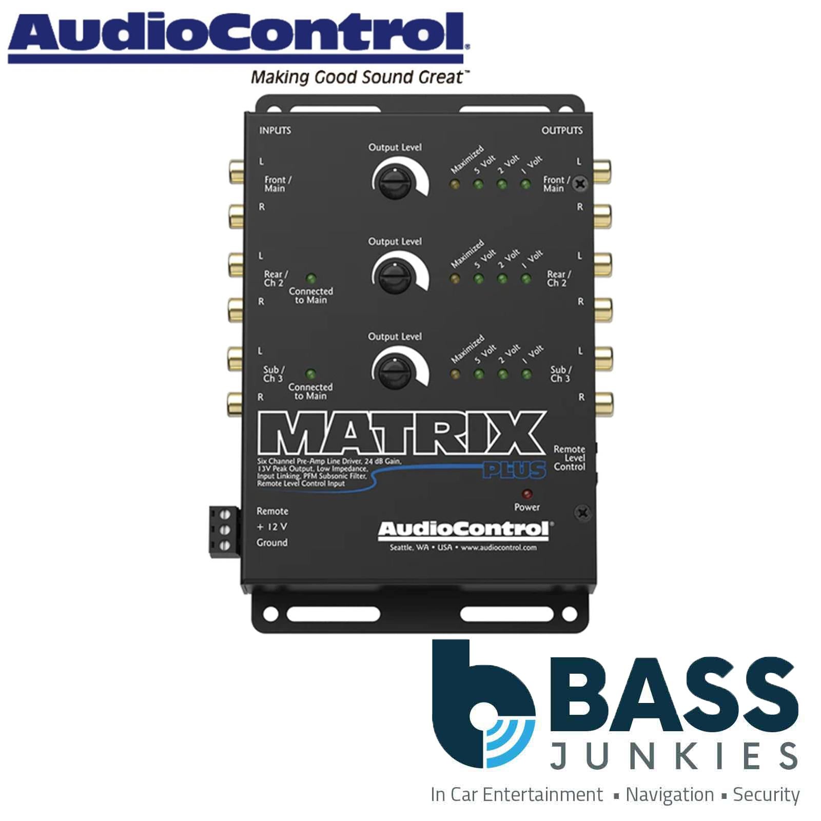 AudioControl Matrix Plus 6-Channel Preamp Line Driver with Remote Level Option