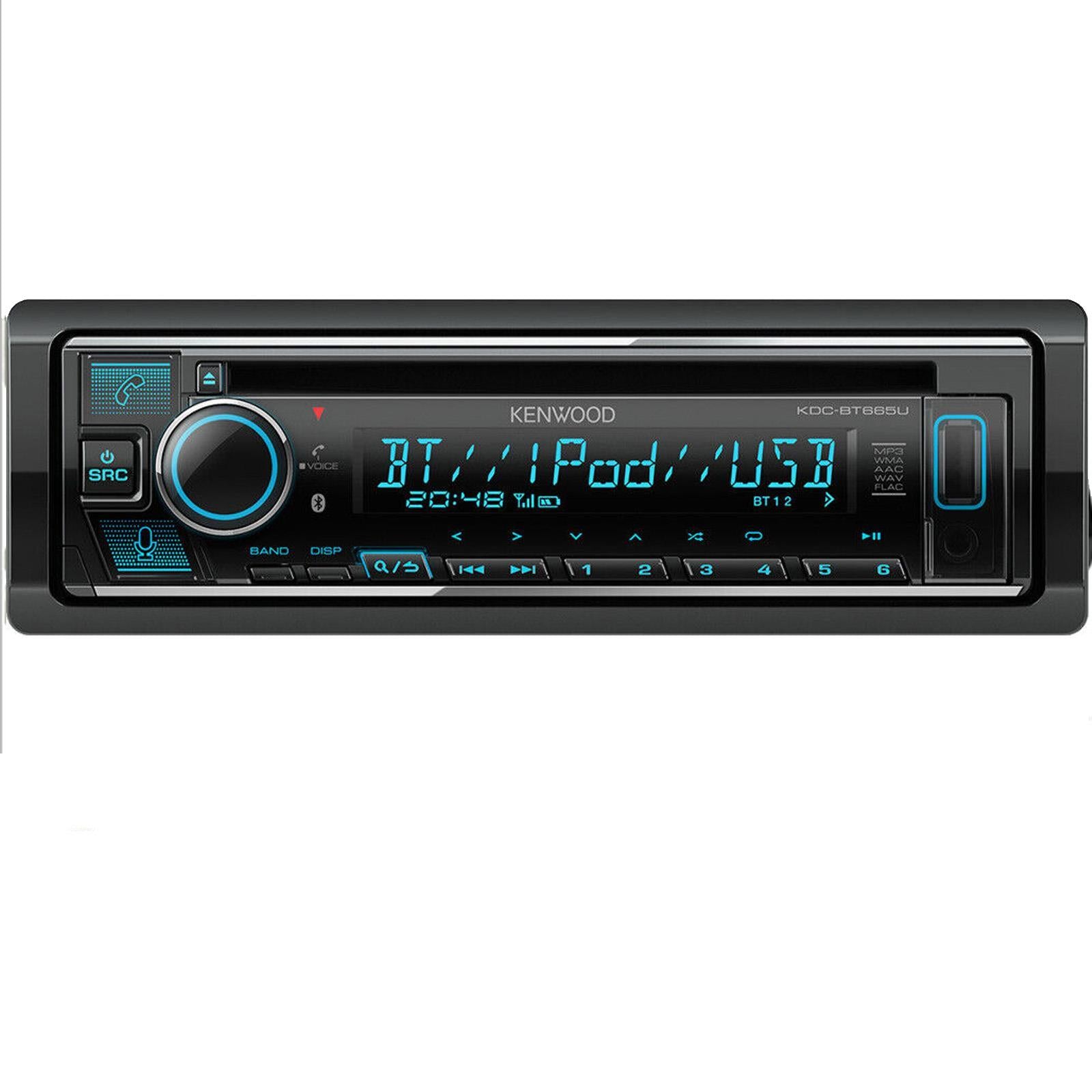 Kenwood KMM-BT508DAB - Mechless 50 x 4 Watts DAB+ Digital Radio Bluetooth AUX USB Car Stereo