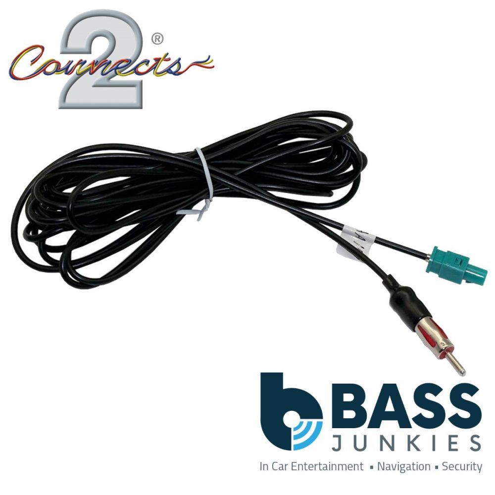 Connects2 CT27AA157 - Male Fakra - Male Din 5M Car Stereo Antenna Aerial Adapter