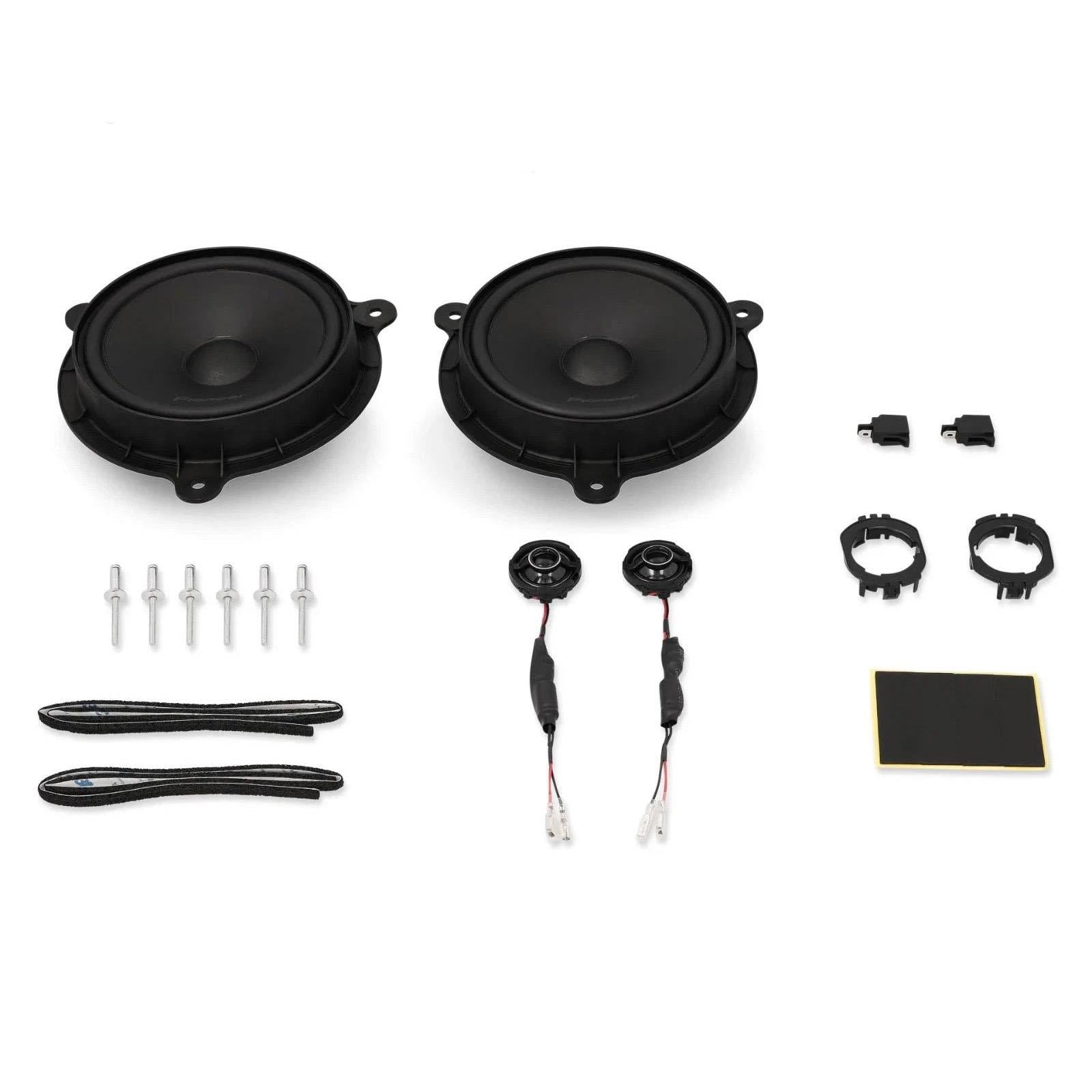 Pioneer 700 Watts 6.5" 2-Way Component Car Door Speakers For Renault Laguna III 2008-15