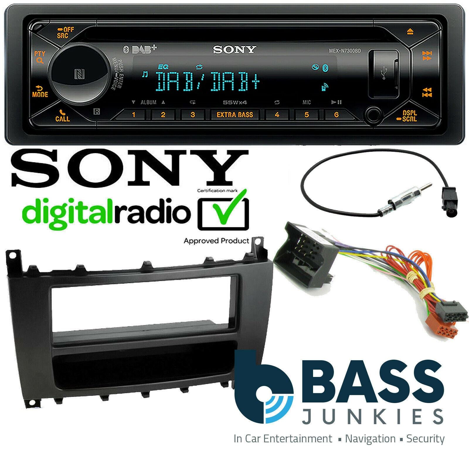 Mercedes Benz C Class W203 Sony DAB CD MP3 USB Bluetooth Car Stereo Fitting Kit