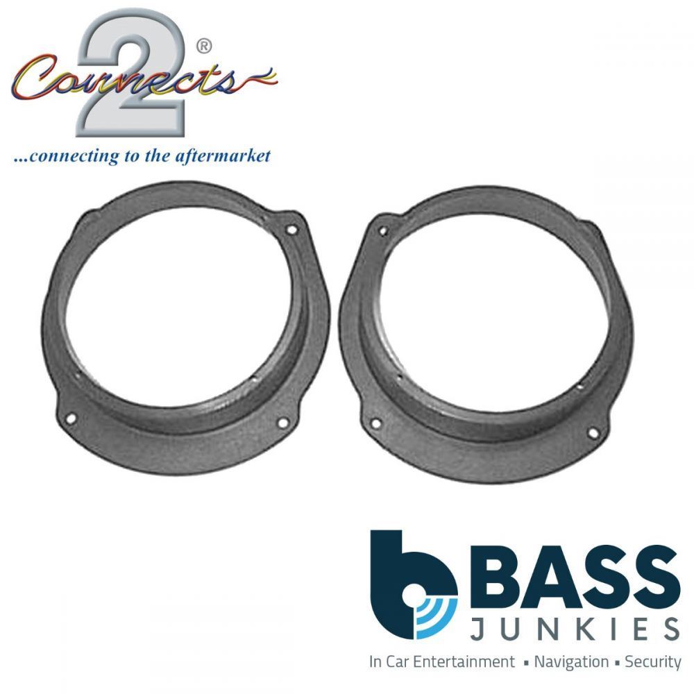 Connects2 CT25FT01 - Fiat Brava Bravo Marea Multipla 130mm 5.25" Front Door Car Speaker Adapter Brackets