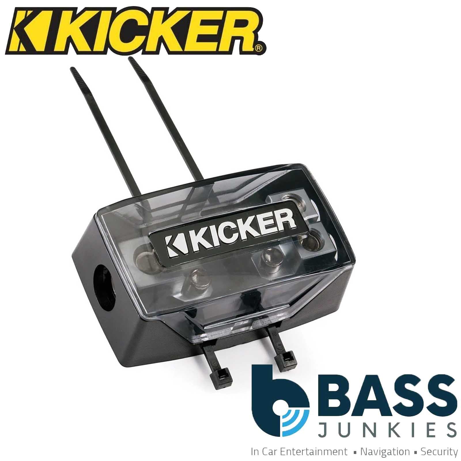 Kicker 46FHD - Dual AFS Fuse Holder 1/0 AWG 8 AWG Power Distribution
