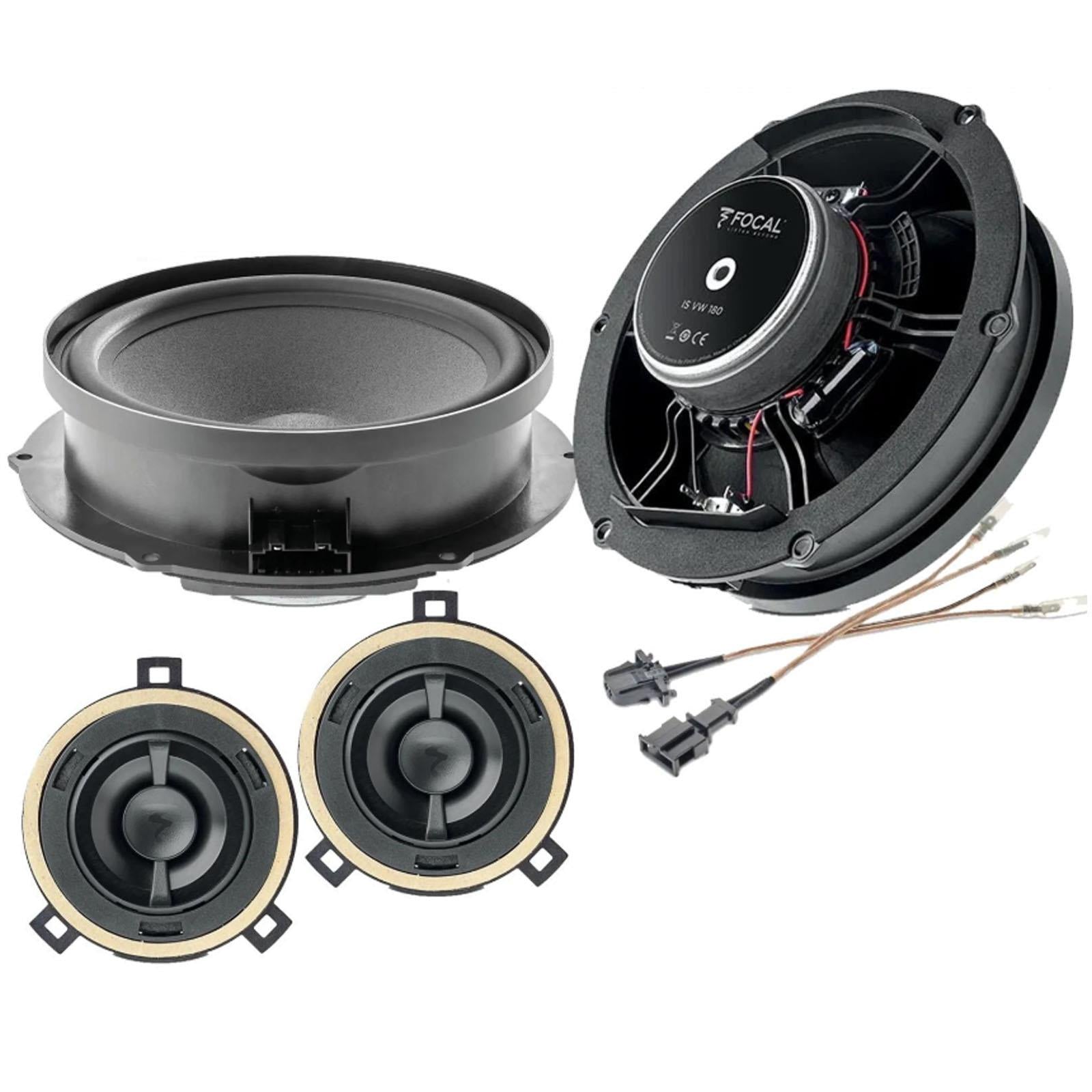 Focal 200 Watts Component Kit Upgrade Car Speakers For VW Golf MK7 MK7.5 MK8