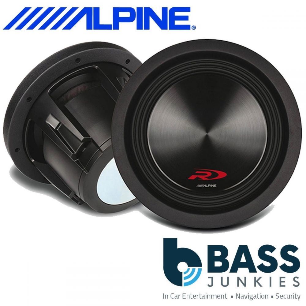 Alpine Type R Series SWR-8D4 1000 Watts 8" Dual 4 Ohm Voice Coil Car Sub Subwoofer