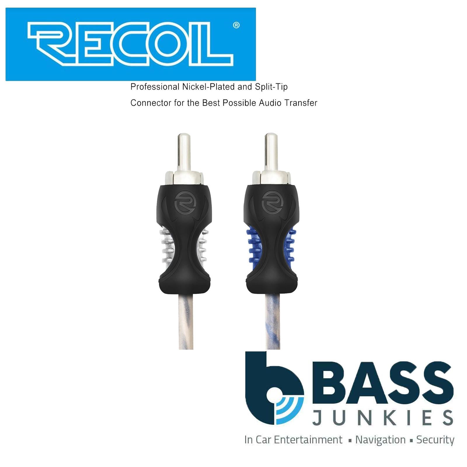 Recoil RCI212 - 3 Meter 2-Channel Oxygen-Free Copper Noise Reduction RCA Phono