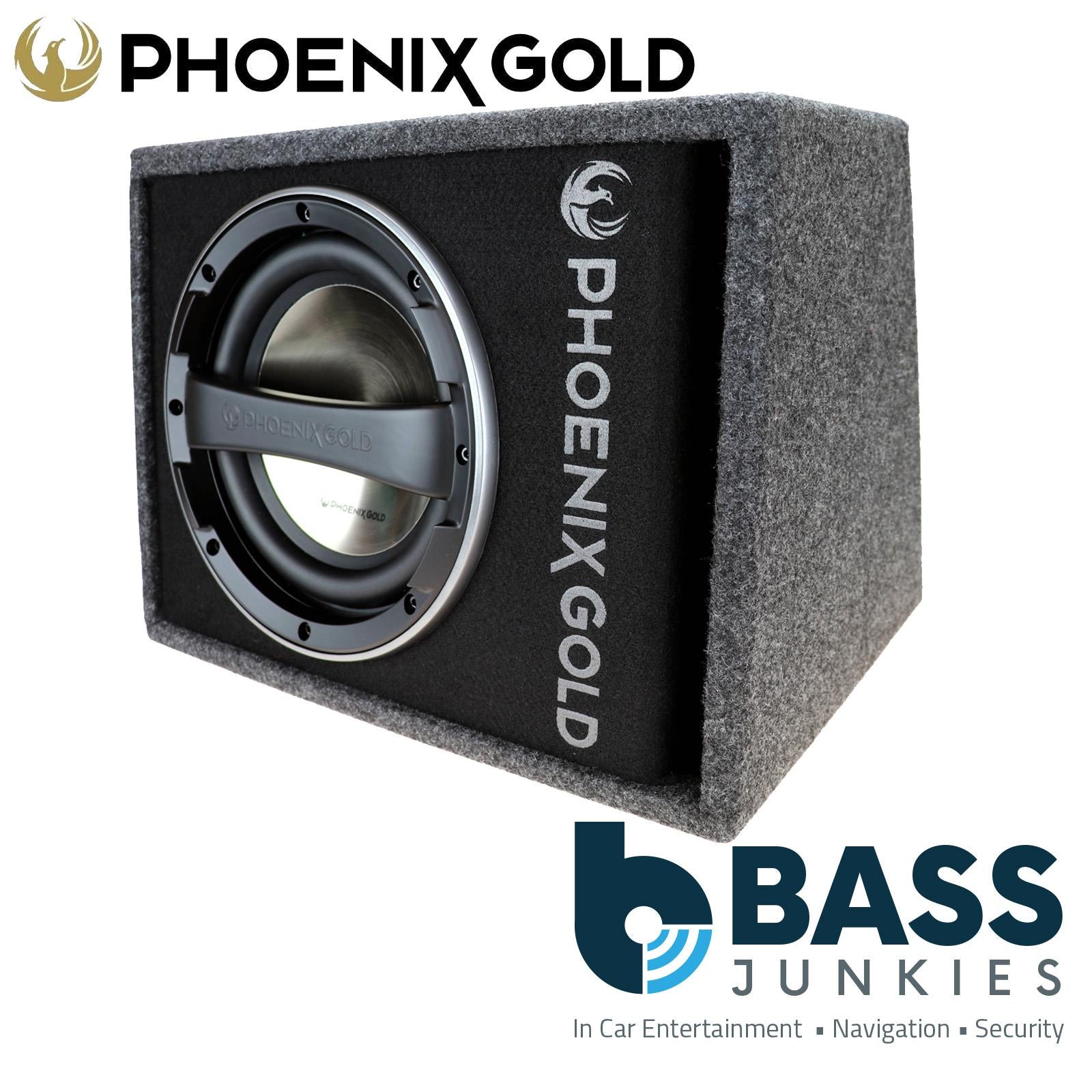 Phoenix Gold Z112AB - Z Series 12" 320 Watts Single Subwoofer Active Amplified Car Enclosure Box