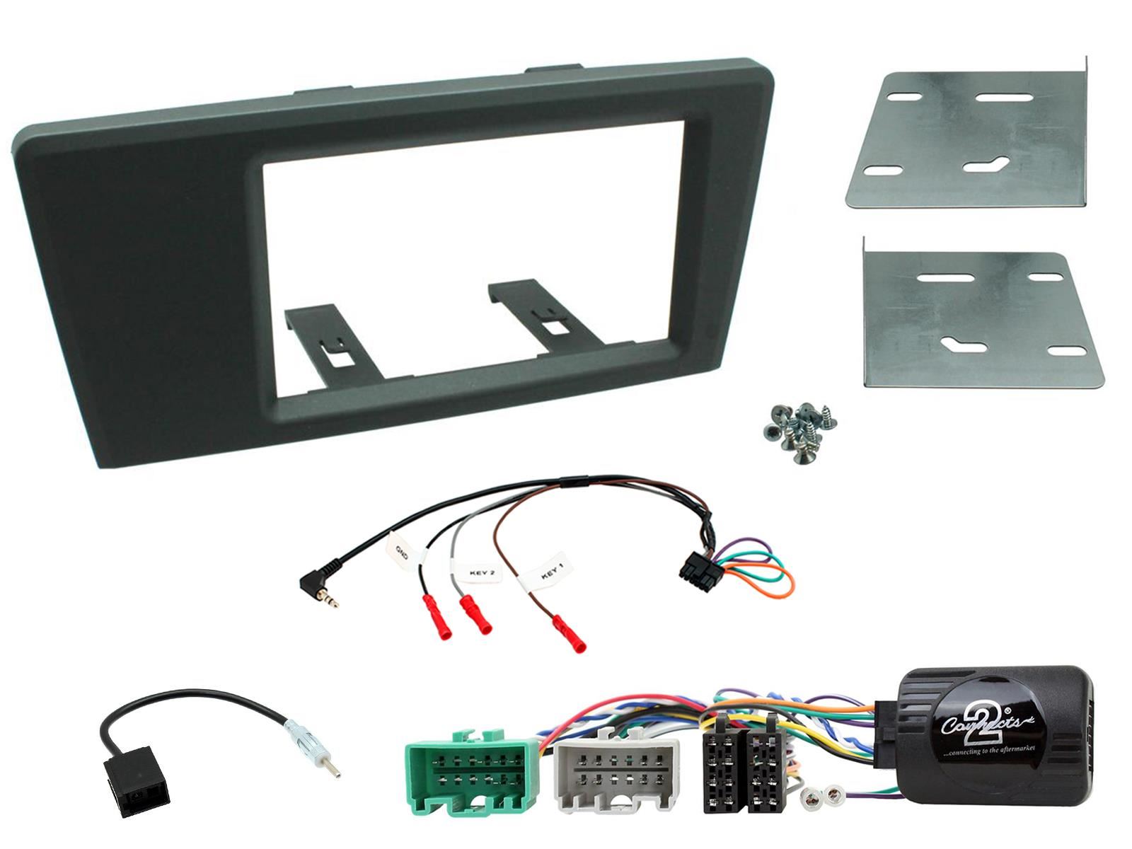 SONY 6.2" Screen Blutooth Double Din Stereo Fitting Kit + Steering Wheel Stalk Controls to fit Volvo S60 2000-04 | Volvo V70 2000-04