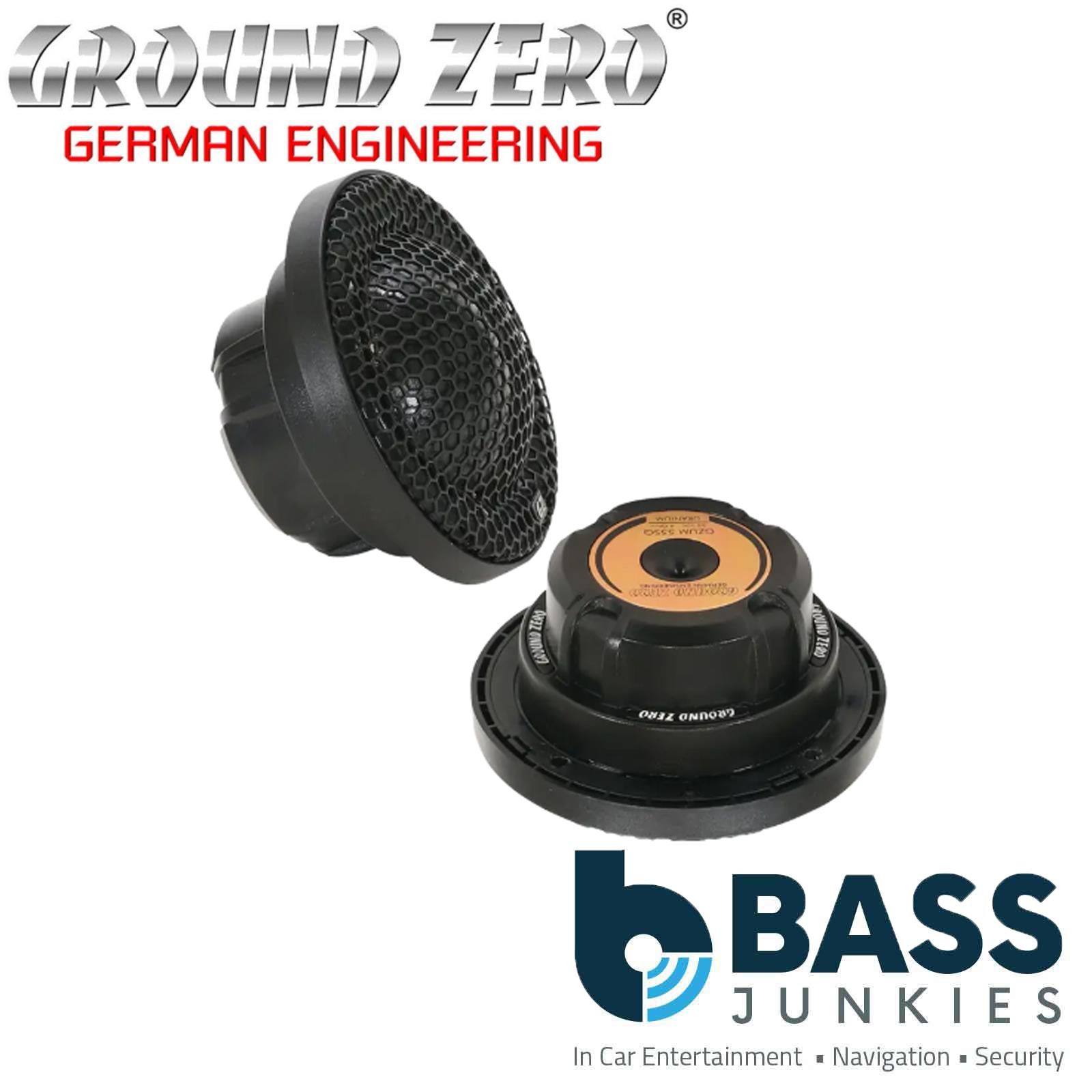 GROUND ZERO GZUC 165.3SQ-ACT 250W 6.5″ 3-Way SQ Comp Loudspeaker System