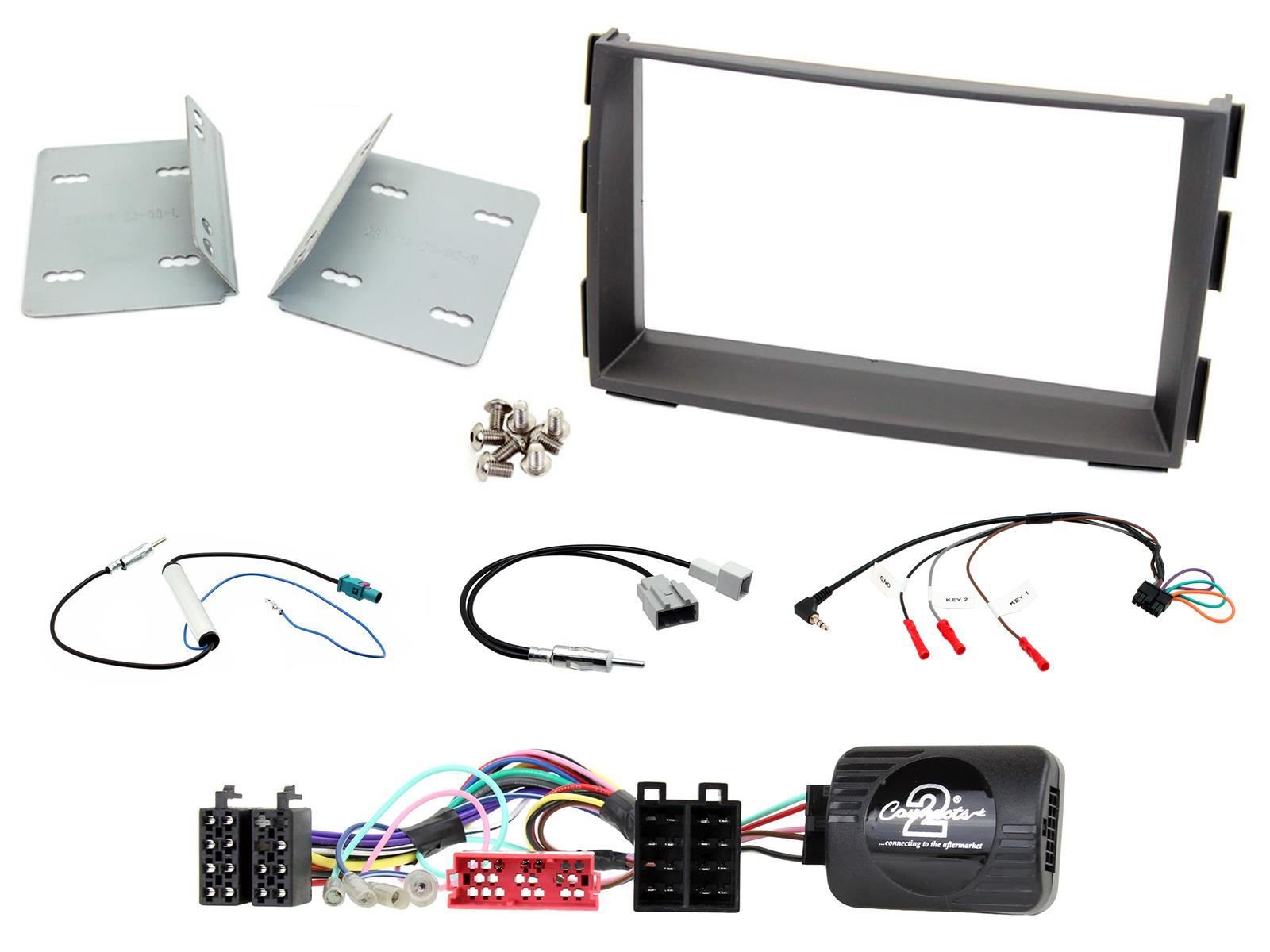 Connects2 CTKKI16 Kia Venga 2010 Onwards Double Din Car Fascia Steering Wheel Interface Fitting Kit