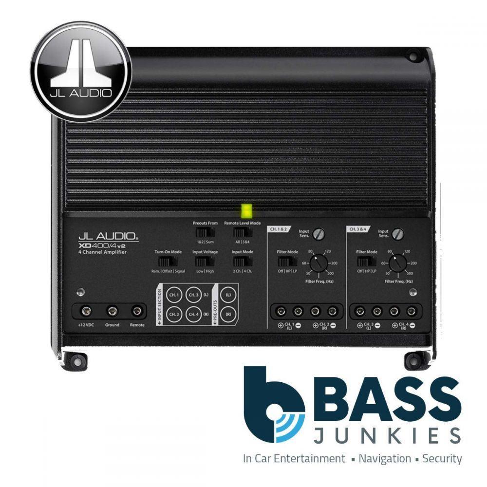 JL Audio XD400/4V2 - XDv2 400 Watts 4 Channel Class D Full Range Car Amp Amplifier