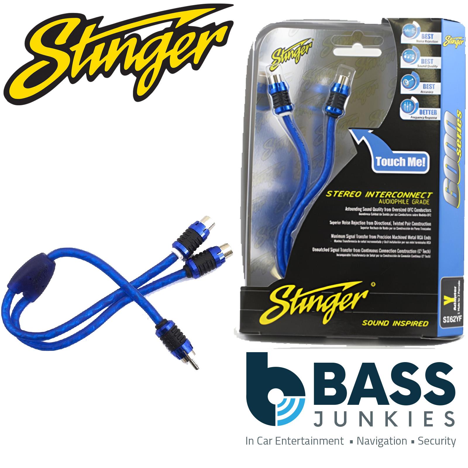 Stinger SI62YF - 6000 Series 2 Female 1 Male Car Stereo Amp RCA Phono Y Splitter
