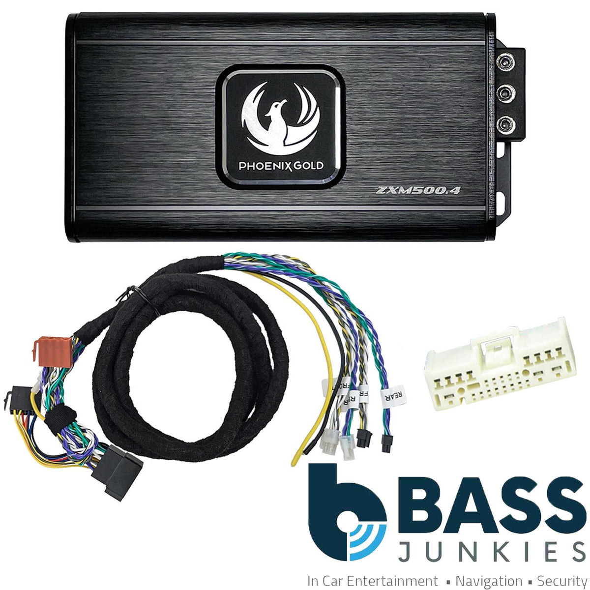 Phoenix Gold 500 Watts 4 Channel Car Amplifier Kit for Mazda MX-5 1998 Onwards