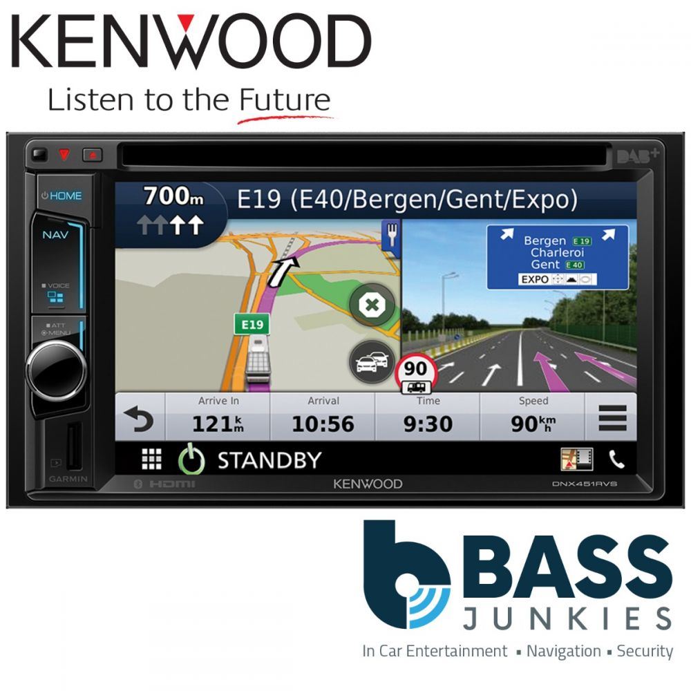 Kenwood DNX-451RVS 6.2'' Bluetooth DAB GPS MP3 USB CarPlay Car Stereo Screen Player