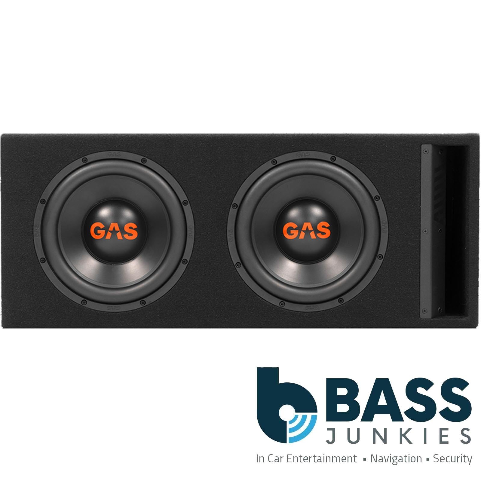 Gas MAD B2-210V - 1200 Watts 10 Inch 25cm Double Vented Enclosure Car Subwoofer
