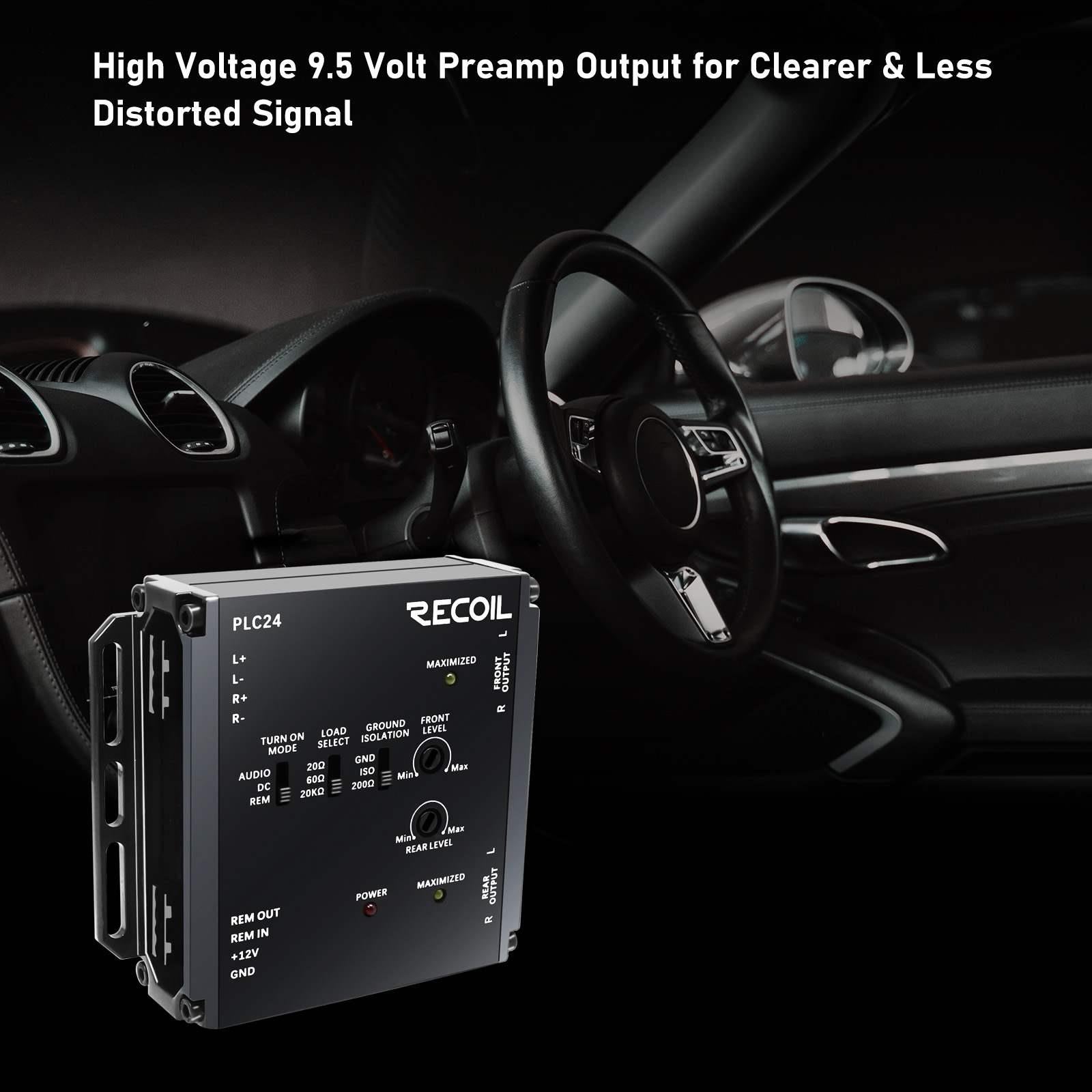 Recoil PLC24 - 2 Channel Input & 4 Channel Output 9.5 Volt Hi-Lo LOC Convertor