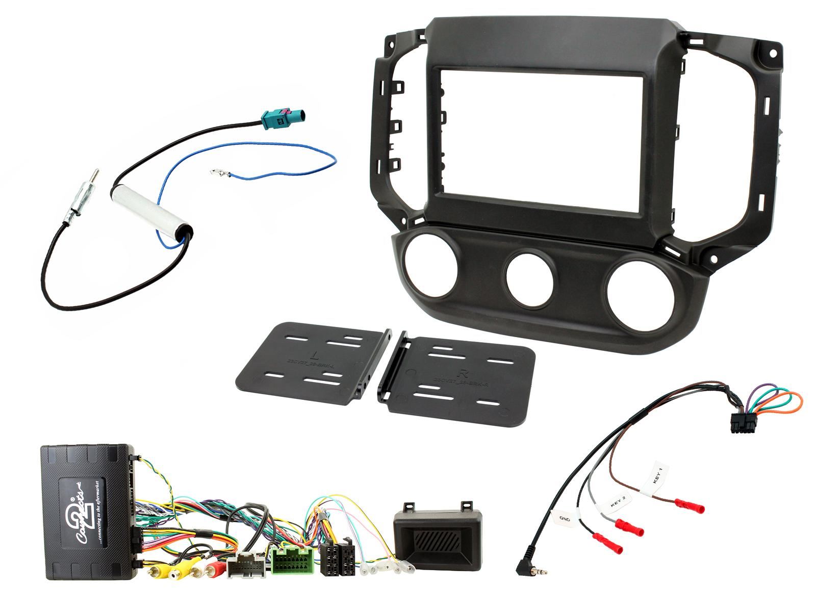 SONY DAB+ Apple | Android Double Din Stereo Fitting Kit + Steering Wheel Stalk Controls to fit Chevrolet S-10 2016-21 | Chevrolet Colorado 2016-20