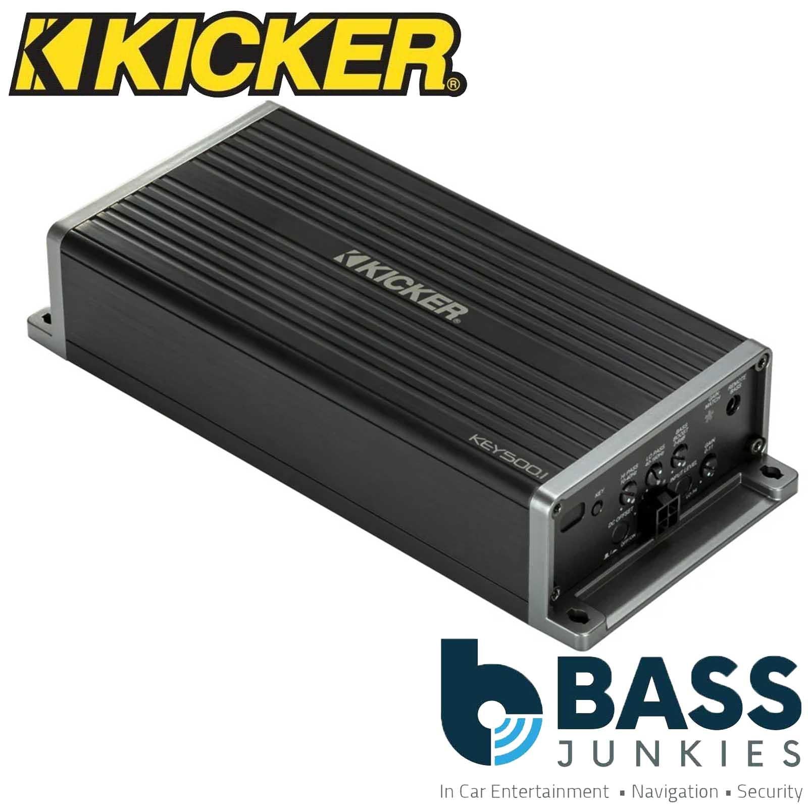 Kicker 47KEY500.1 - 500 Watts Monoblock Smart DSP Subwoofer Amp Amplifier
