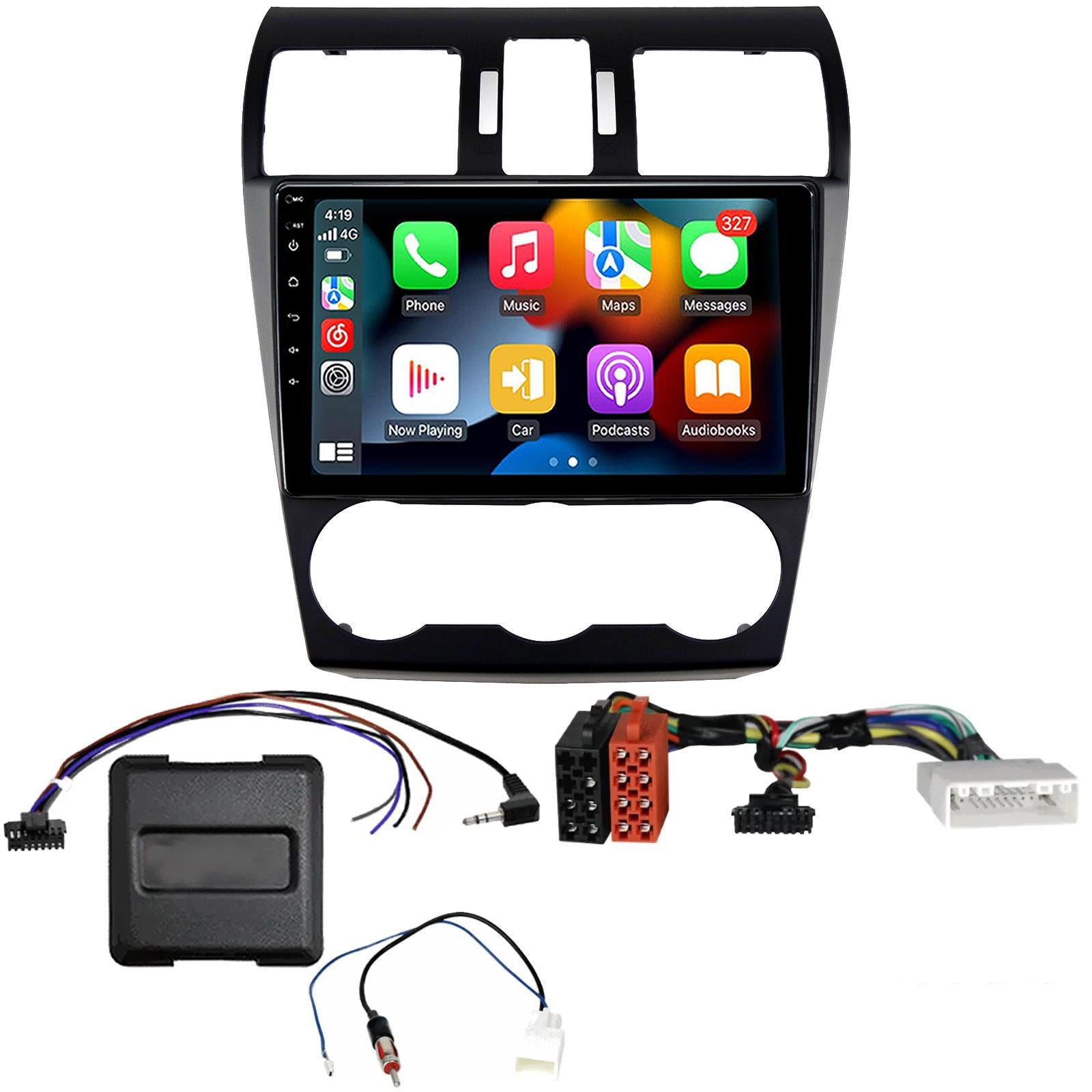 UPGRADED 9" CarPlay Android Car Stereo Kit For Subaru Forester Impreza WRX 11 Onwards