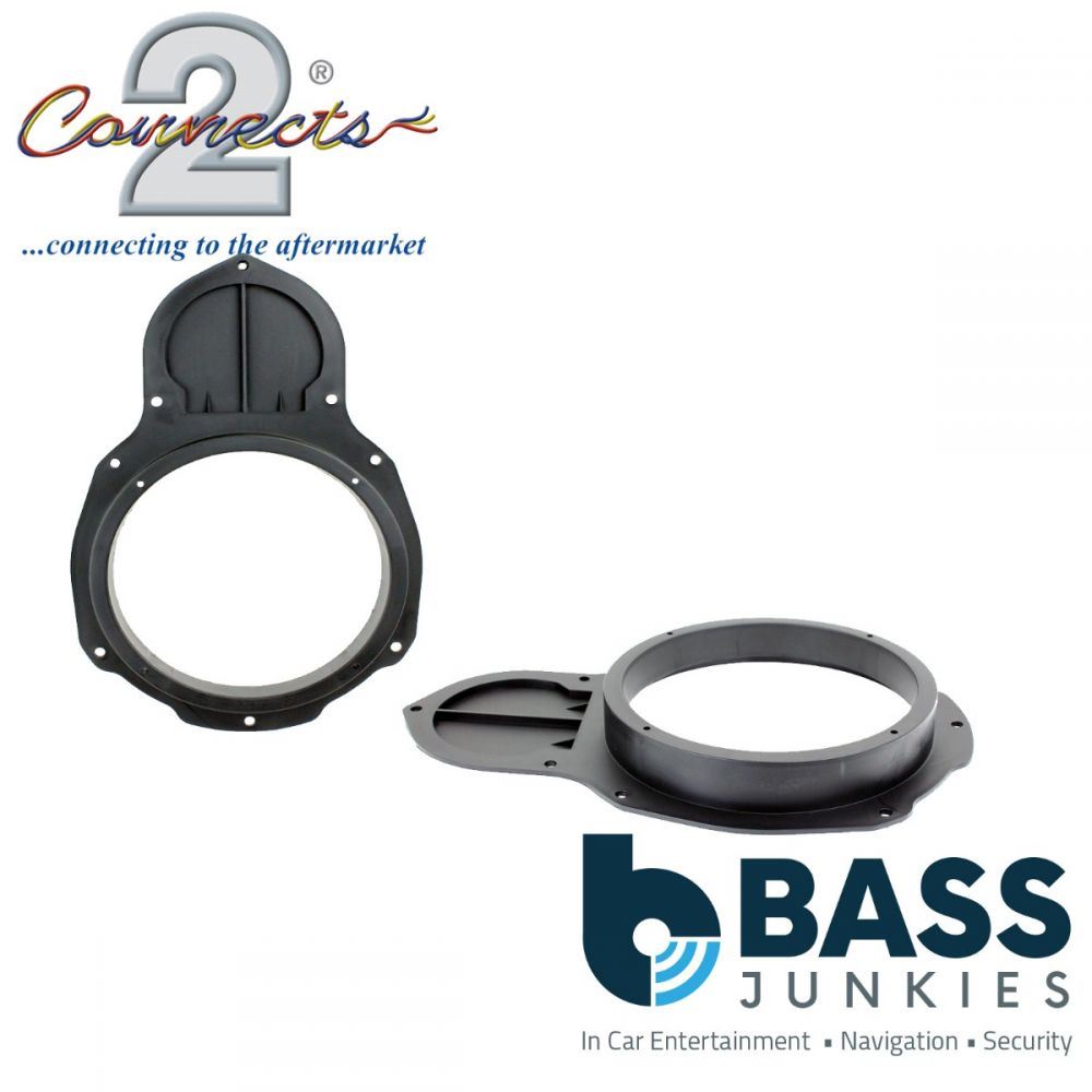 Connects2 CT25VW06 - Volkswagen Passat B6 B7 CC 2005 Onwards 165mm 6.5" Front Door Car speaker Adapter Brackets