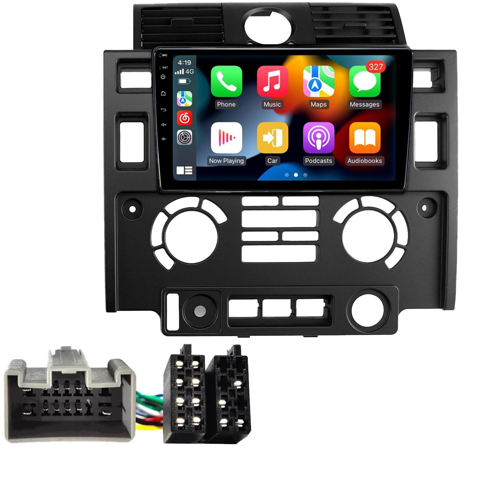 UPGRADED 9" CarPlay Android Car Stereo & Kit For LandRover Defender 90 2010 Onwards