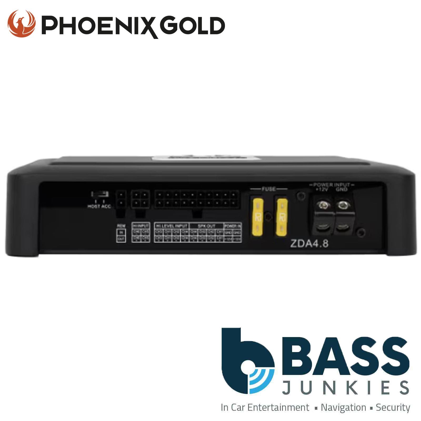 Phoenix Gold ZDA4.8 – 4-Channel + Amplifier 4x70W RMS amp & 8ch DSP