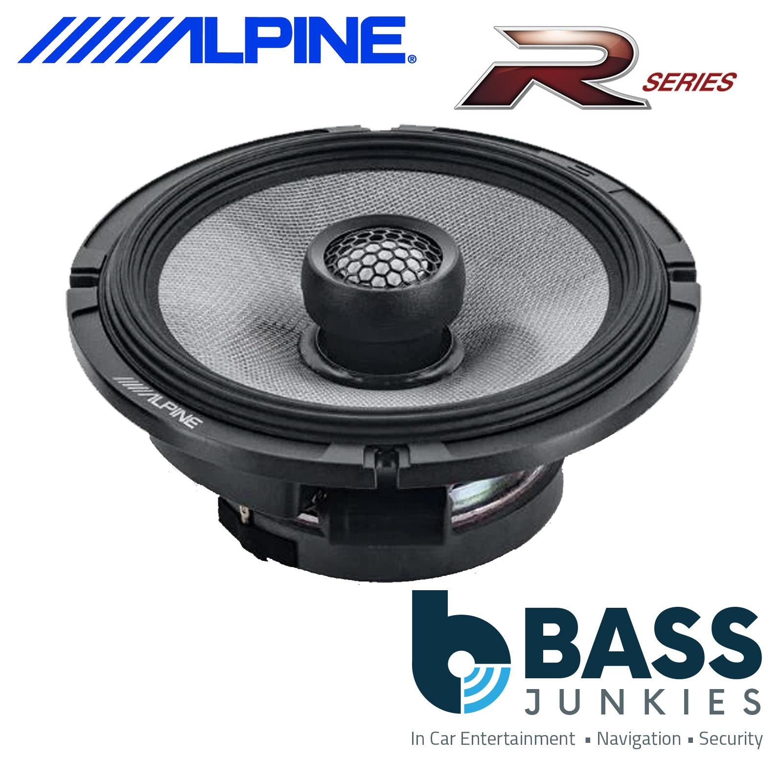 Alpine R2-S65 - 16.5cm 6.5" 2-Way 600 Watts Coaxial Van Door Shelf Car Speakers