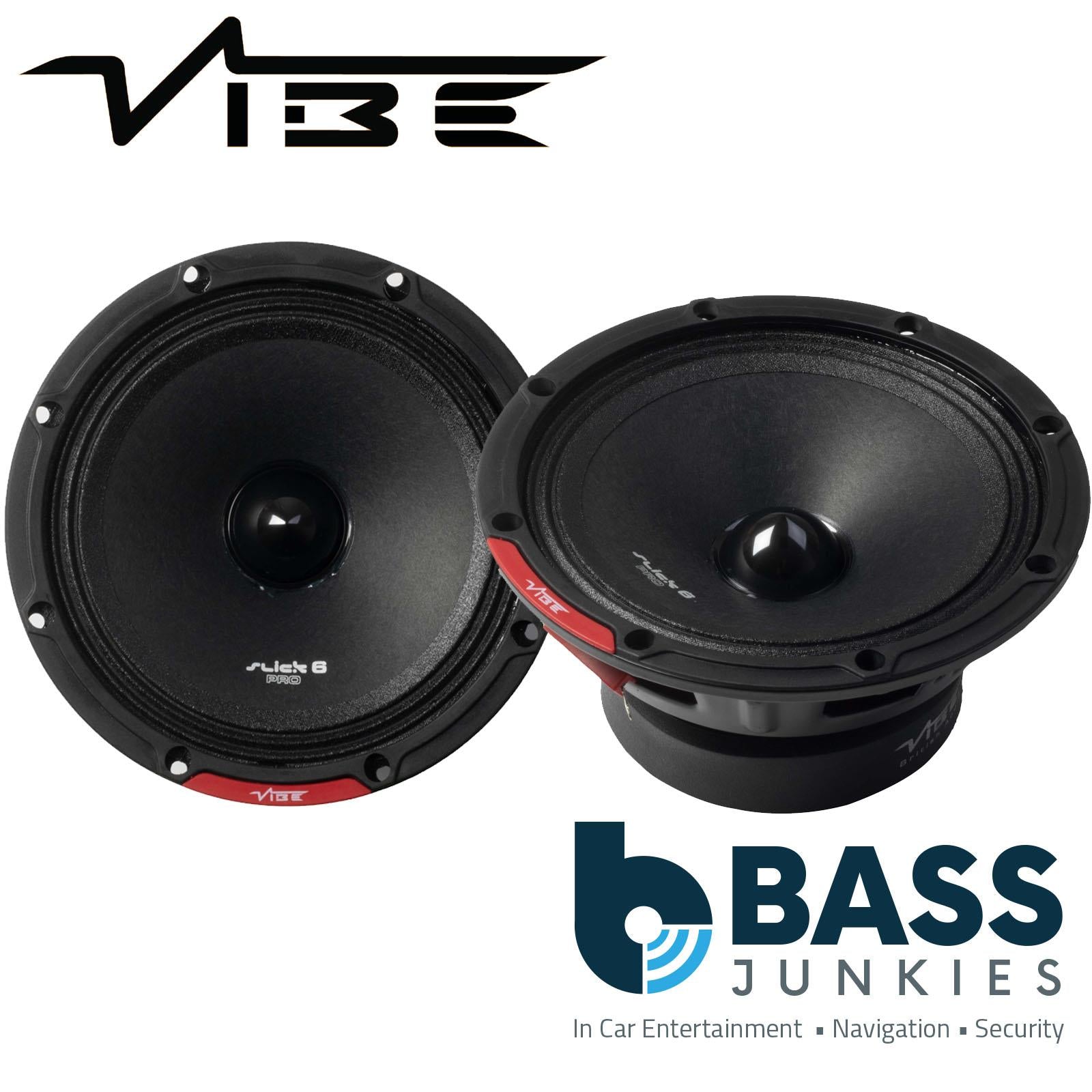 VIBE SLICKPRO6M-V0 6" 167mm Car Pro Audio Midrange 275W Max Power Speakers