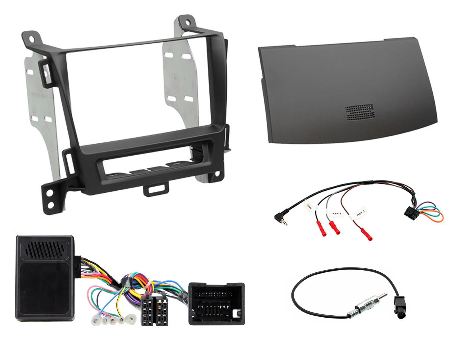 Grundig 6.8" Apple Android Double Din Stereo Fitting Kit + Steering Wheel Stalk Controls to fit Opel Zafira-Tourer 12-16 | Vauxhall Zafira-Tourer 12-18