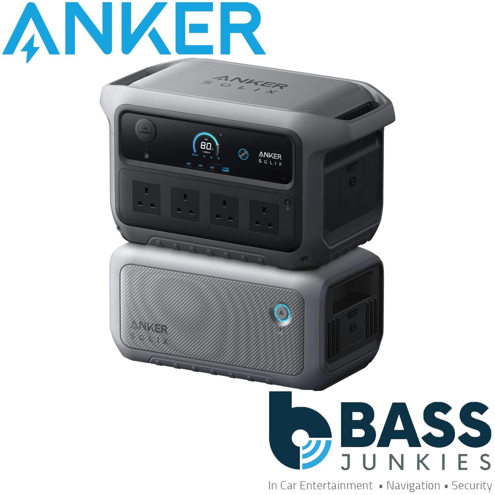 Anker SOLIX C2000 Gen 2 2048Wh LiFePO₄ Portable Power Station with BP2000 Gen 2 Expansion Battery | 4096Wh Home Backup & Off-Grid Power Bundle