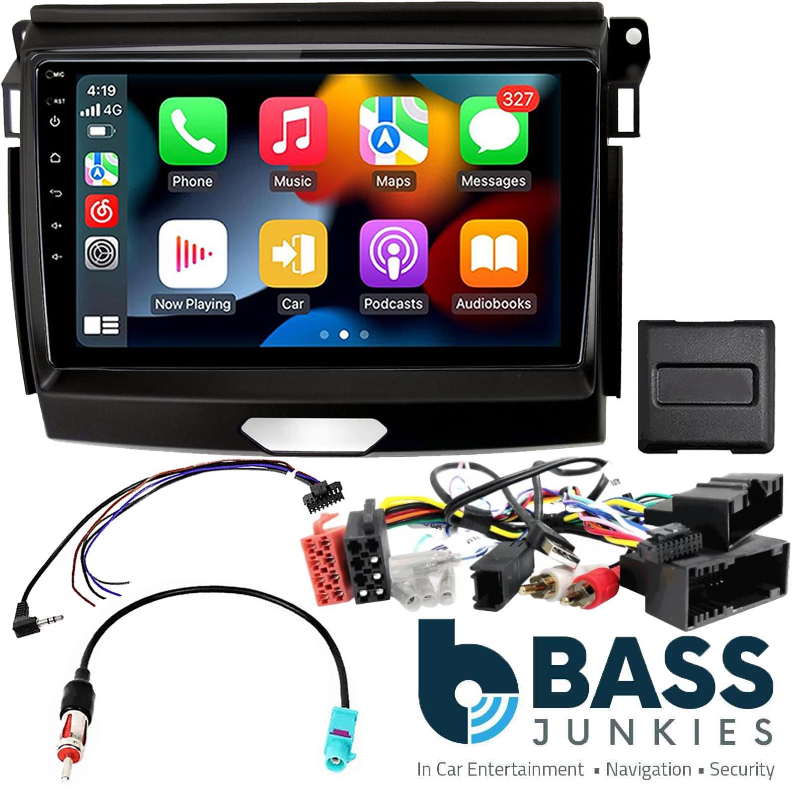 UPGRADED 9" CarPlay Android Car Stereo & Fitting Kit For Fiat 500 2012 Onwards