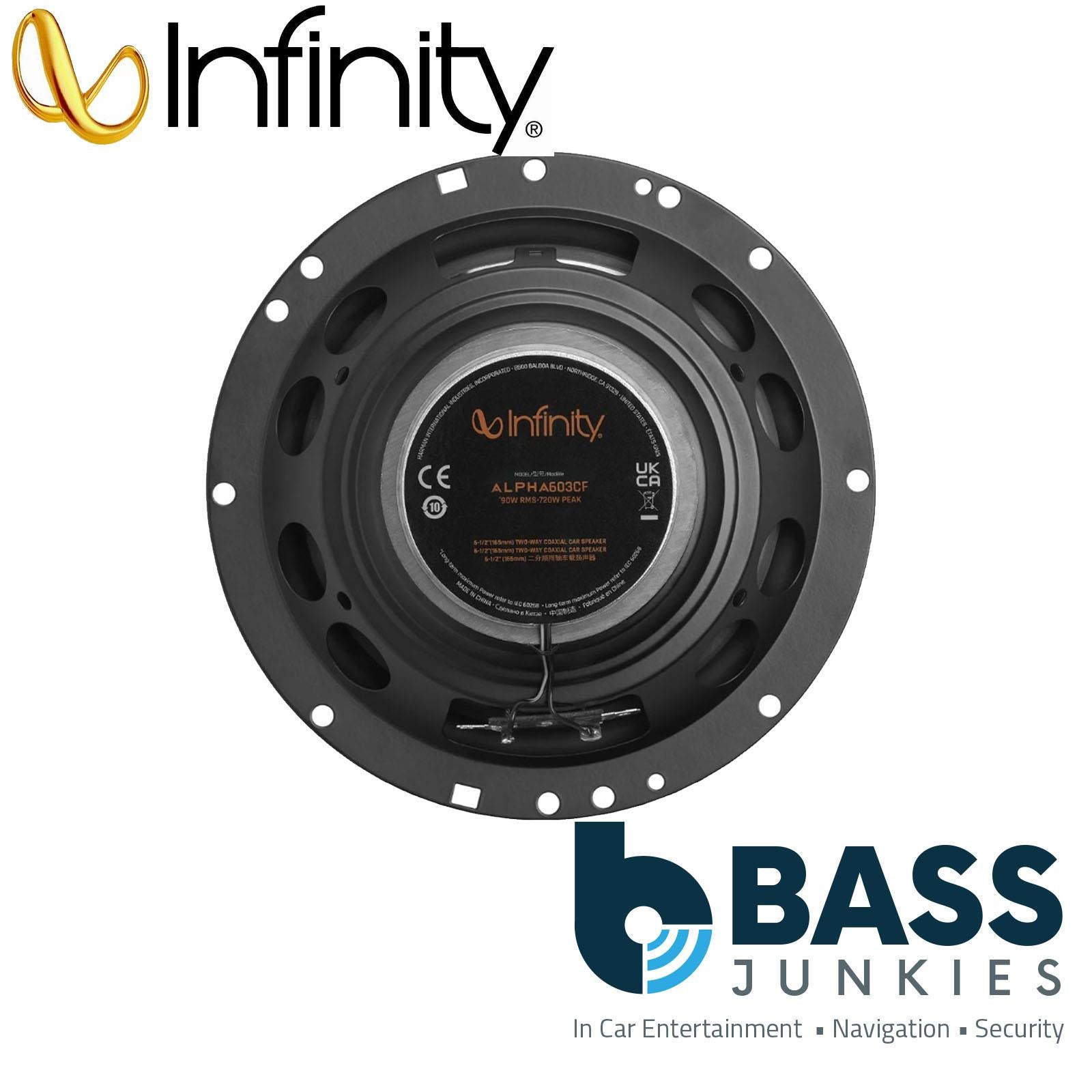 Infinity By Harman - Alpha 603C 6.5" 720 Watts Component Kit Car Door Speakers