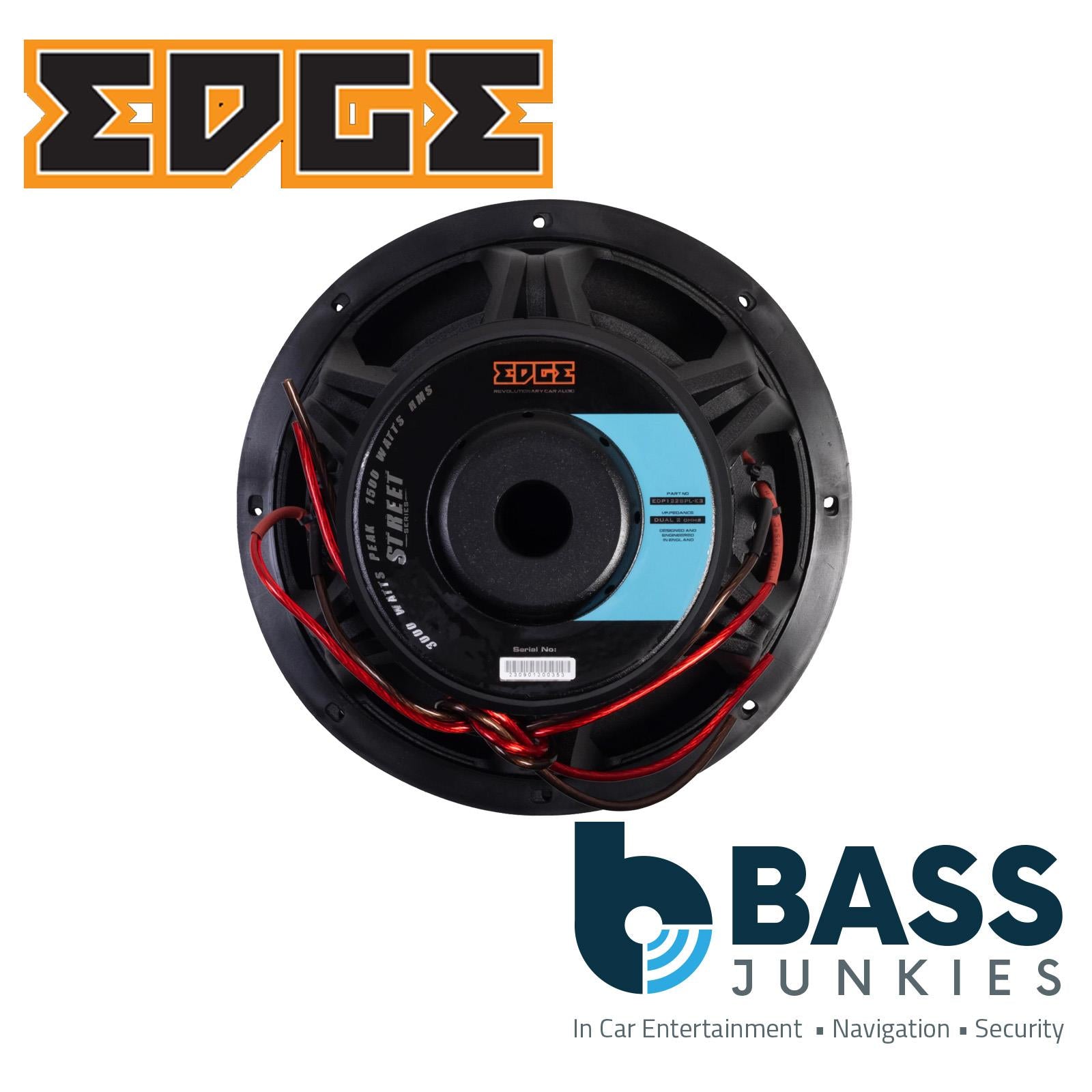 EDGE EDP122SPL-E3 - 12" 30cm 3000 Watts Dual 2 Ohm SPL Car Bass Subwoofer
