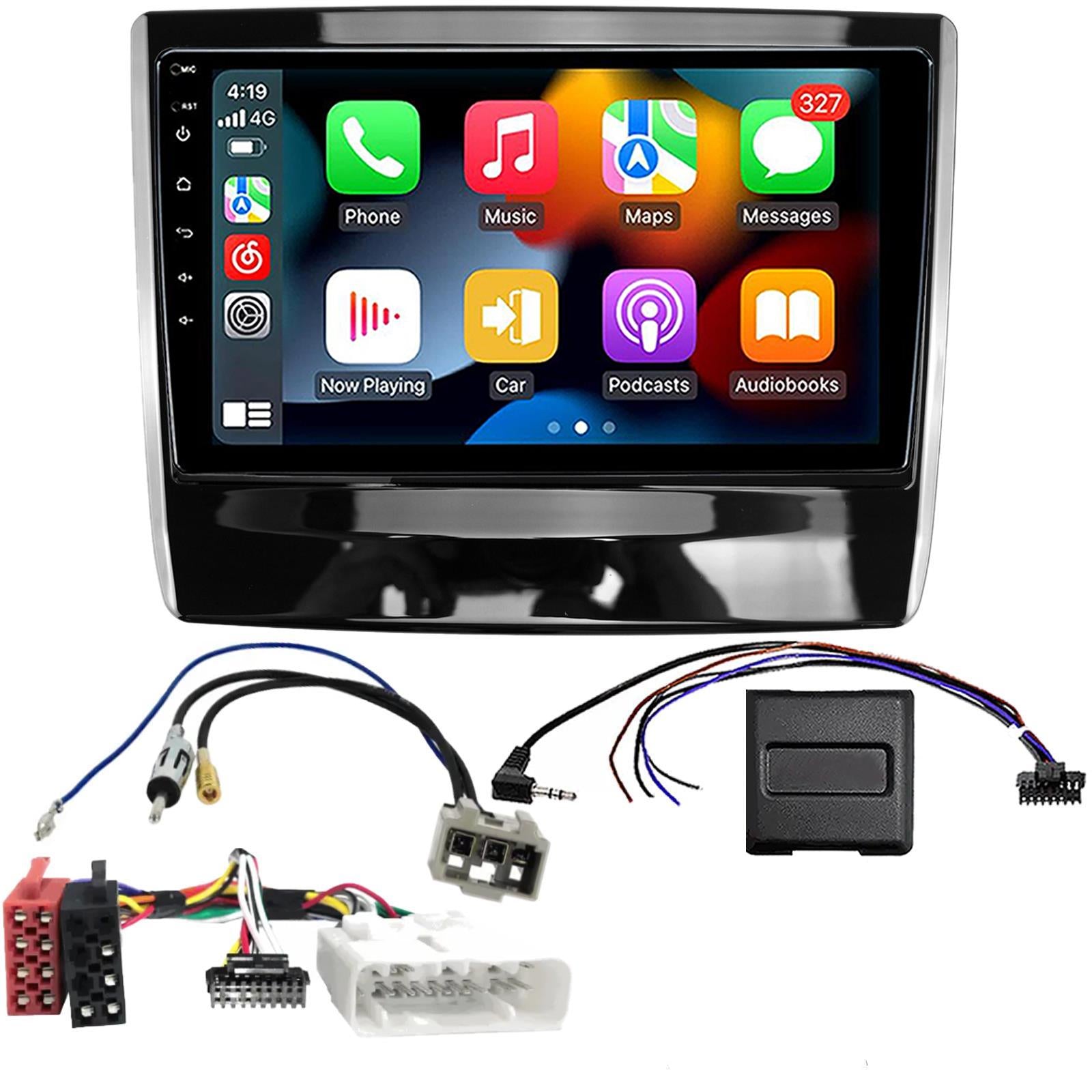 UPGRADED 9" CarPlay Android Car Stereo & Black Facia Kit For Isuzu D Max 2020 Onwards
