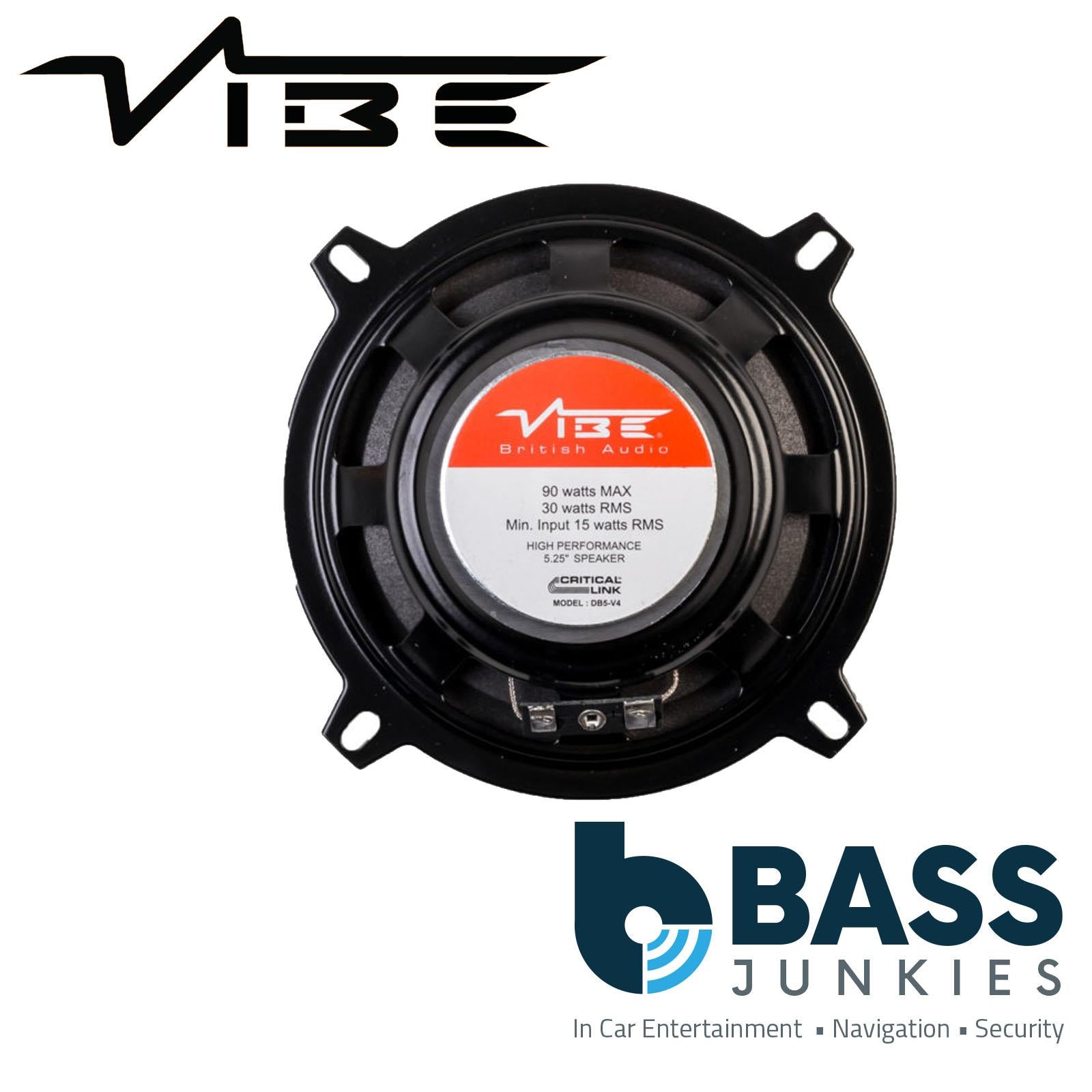 VIBE DB5-V4 Critical Link 5 Inch Dual Cone Car Audio Single Speaker Replacement