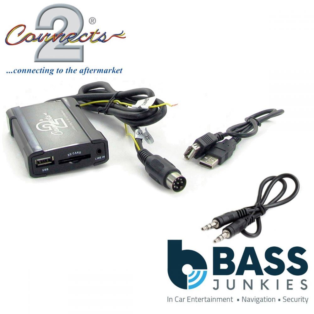 Connects2 CTAVLUSB001 Volvo C70 S40 V40 and Other Models Car USB SD AUX Interface Adapter