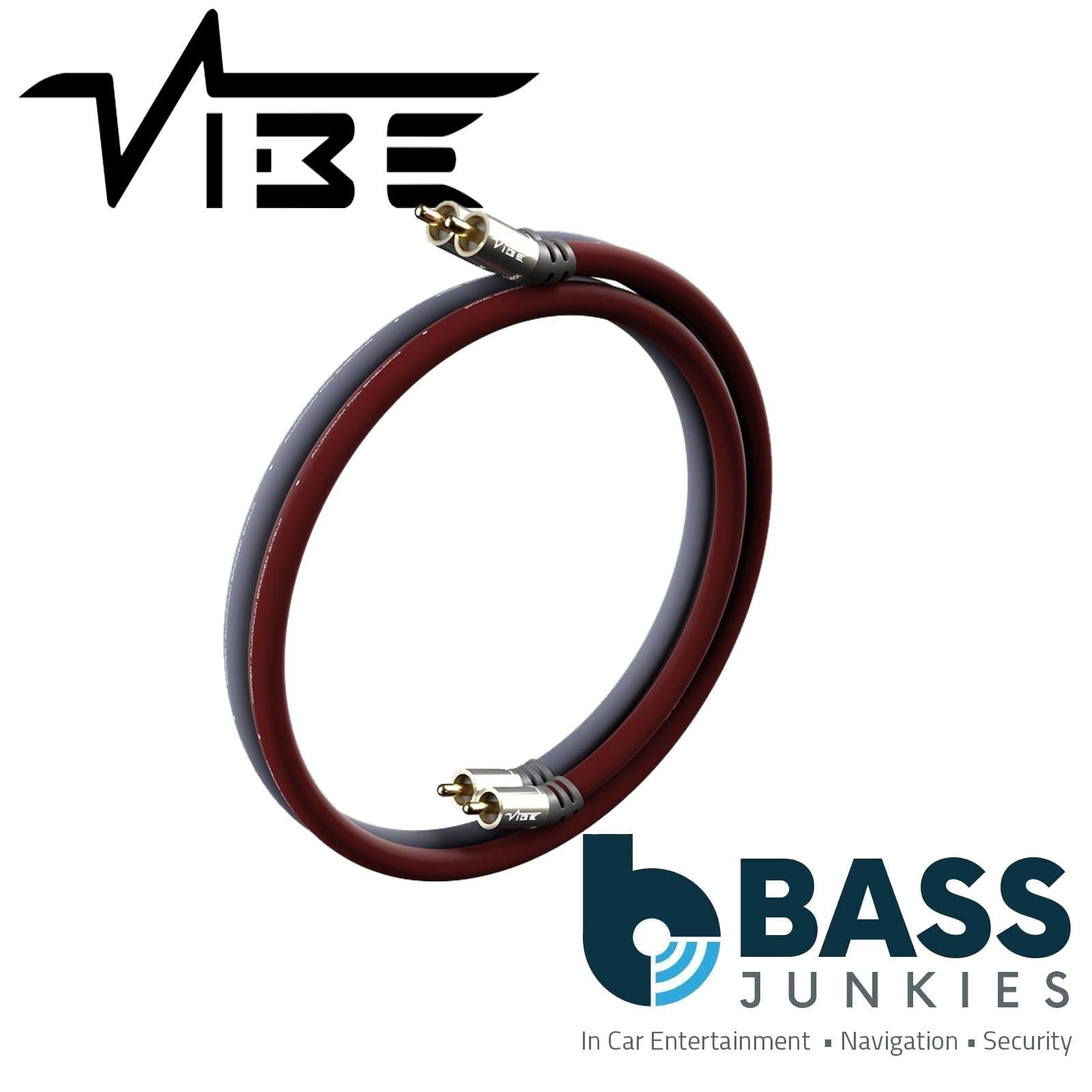 Vibe CVENRCA1M-V5 - 1m RCA Cable OFC Gold-Plated Angled