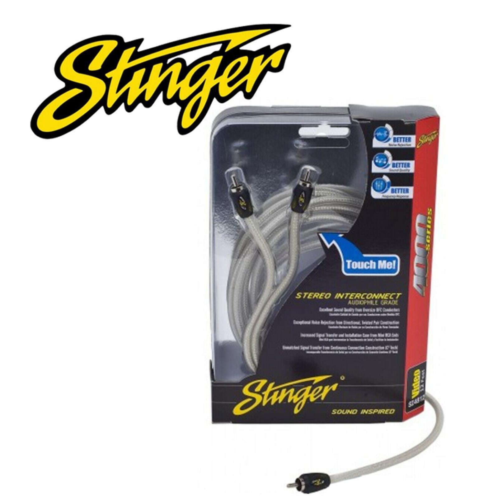 Stinger SI4812 - 12FT 3.65 Meter 4000 Series Videocable Coax 75ohm Rca