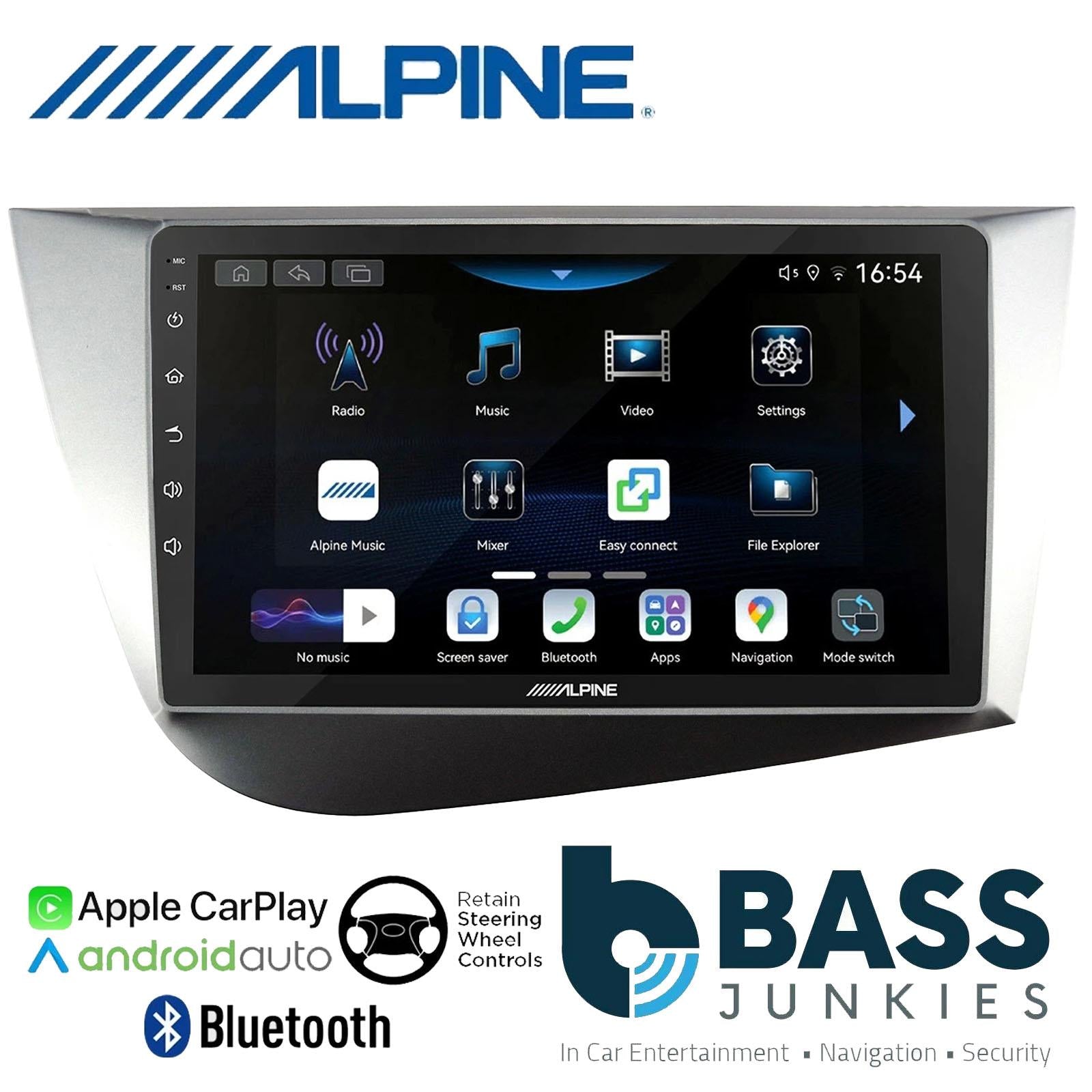 Alpine 9" CarPlay Android Car Stereo Fitting Kit For Seat Leon RHD 2005 - 2012