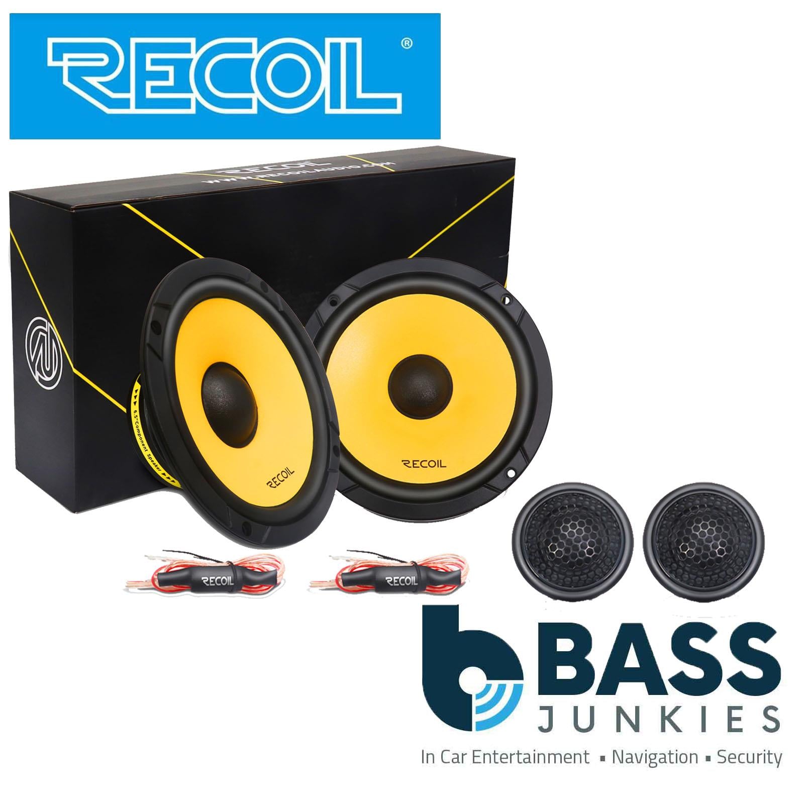 Recoil RLM65 - 6.5" 17cm 160 Watts Component Kit Car Door Speakers & Tweeters