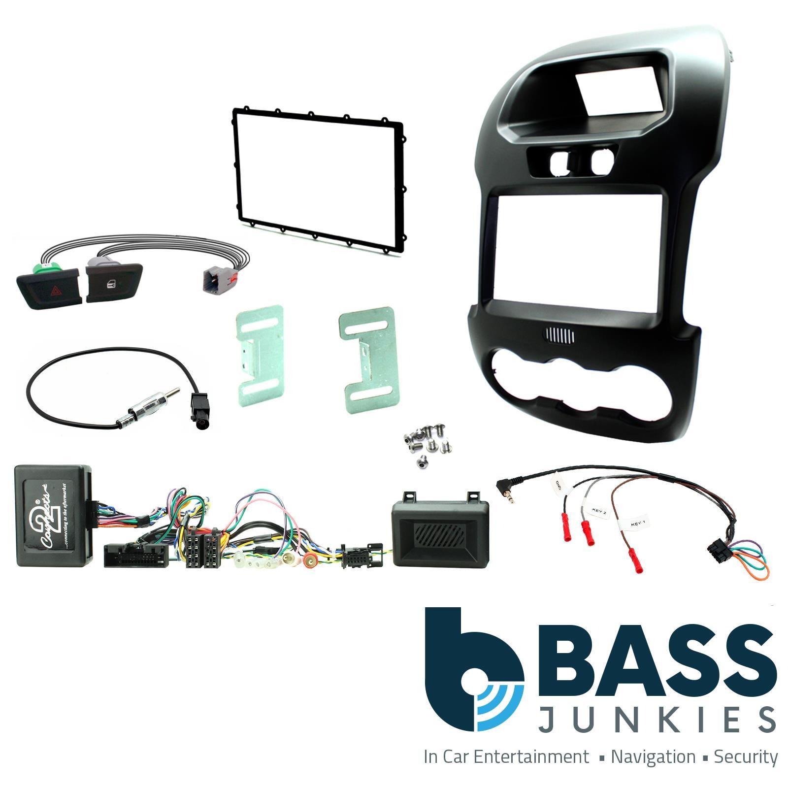 Connects2 Double Din Stereo fitting kit for Ford Ranger 2013-2016	 Vehicle Specific Stereo Screen Steering Controls Fitting Kit