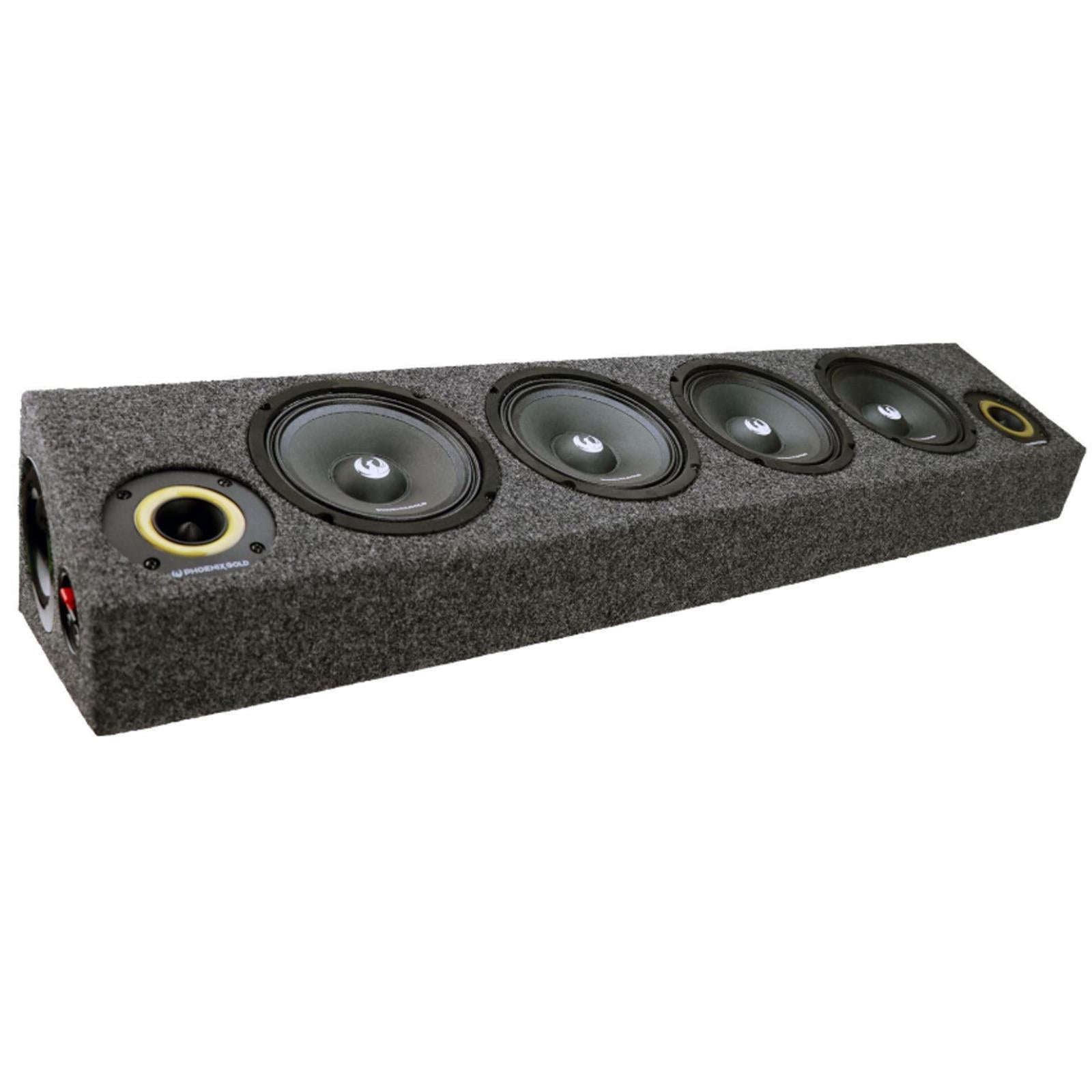 Phoenix Gold ZP65BOX 1700 Watts 4 x 6.5" Midbass & 2 x 3.6" Tweeter Sub Bass Box