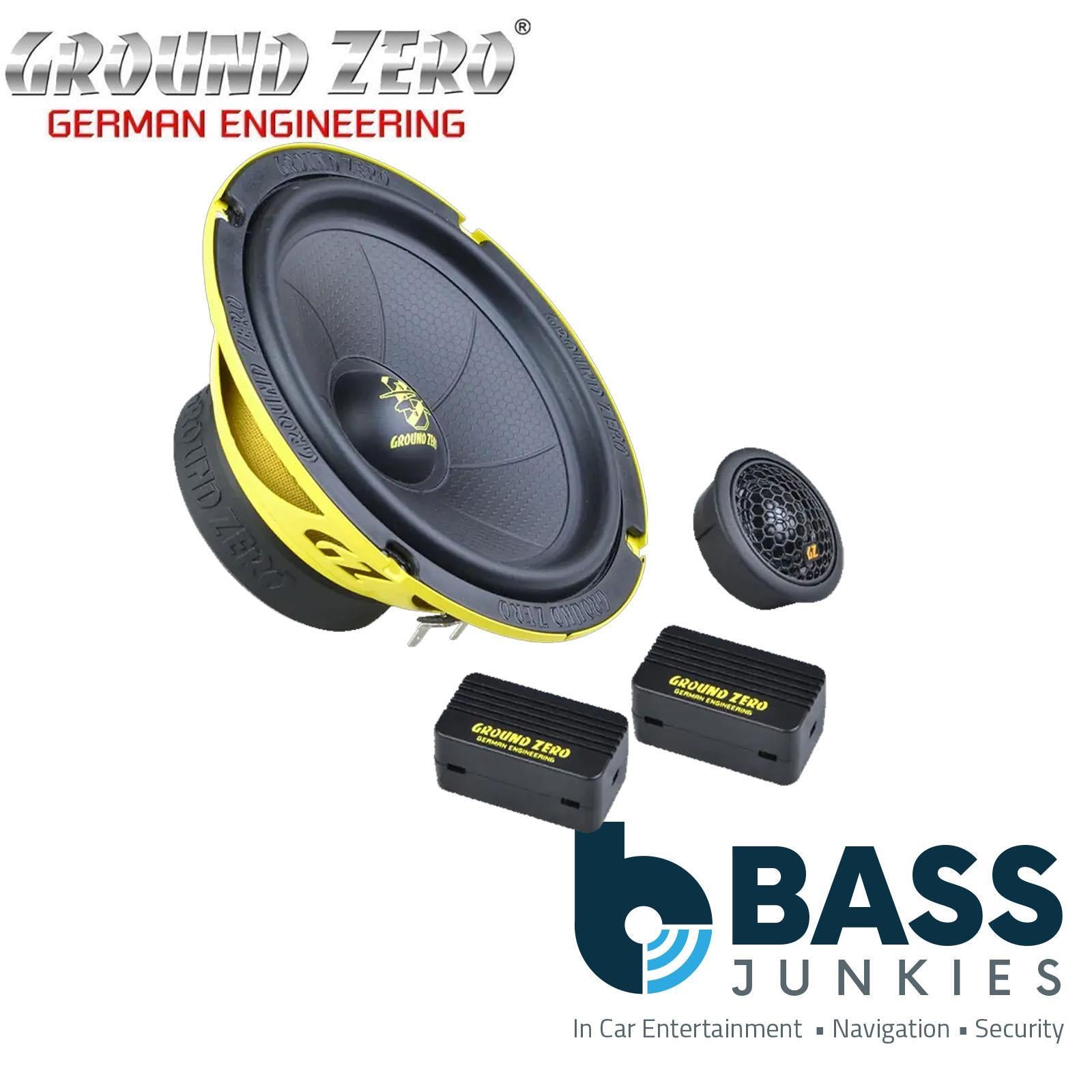 Ground Zero GZIC 165.2SPL - SPL 6.5" Component Kit Car Speakers 400 Watts a Pair