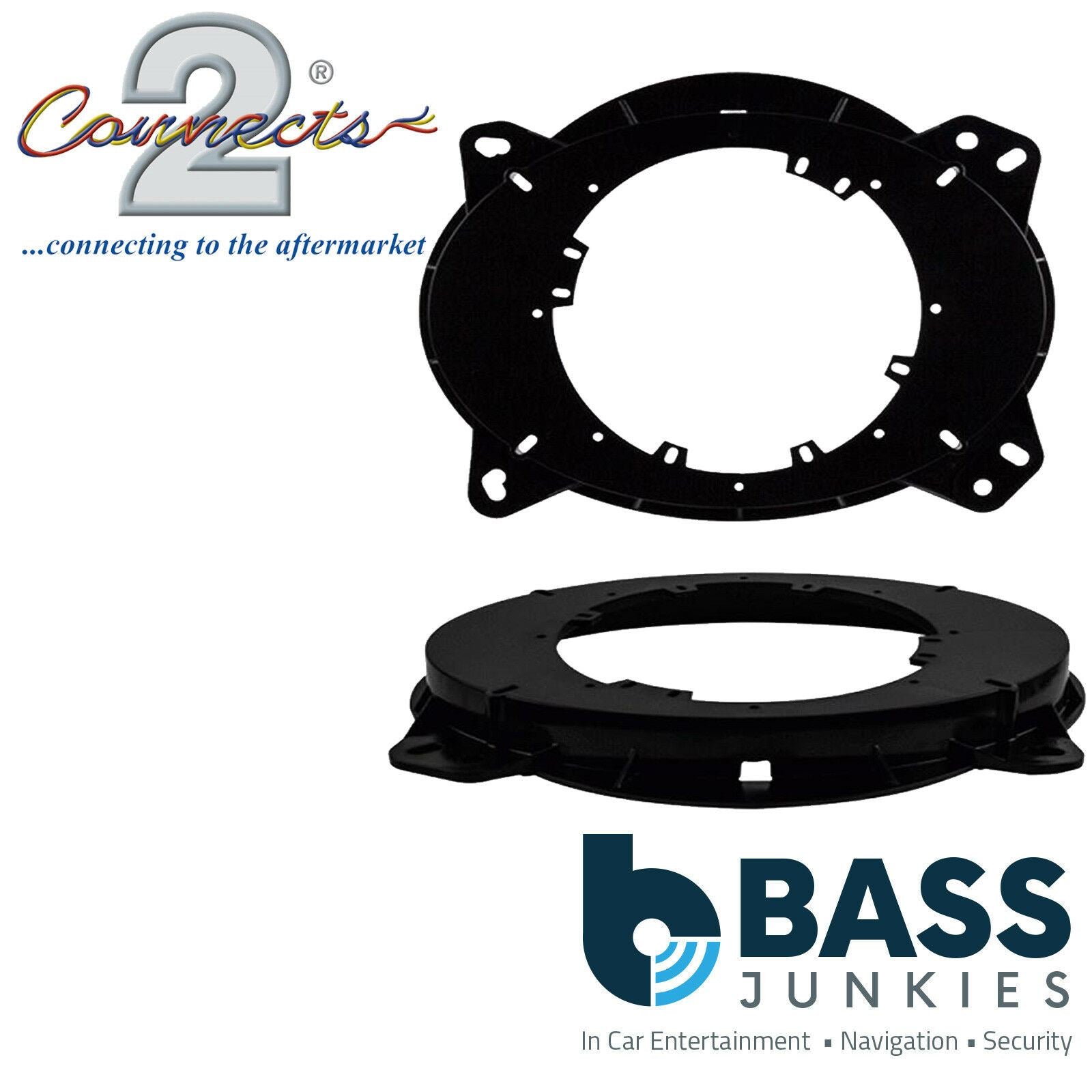 Connects2 CT25TY09 - Toyota Prius Solara Camry Highlander Landcruiser Lexus GX-LS-RX-Series 150mm-170mm Front Car Speaker Adapter Brackets