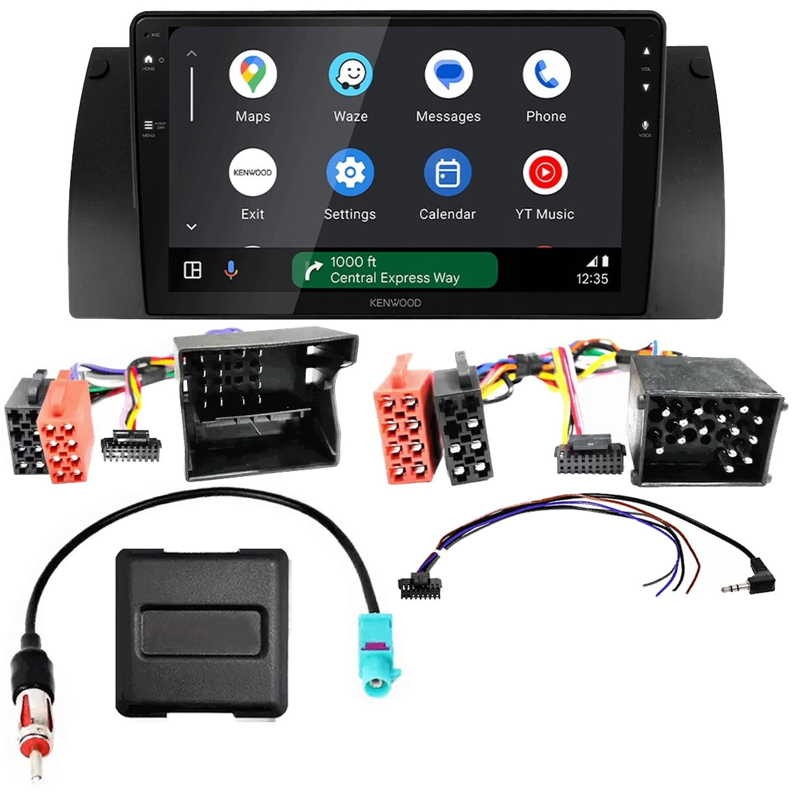 Kenwood 9" CarPlay Android Car Stereo Kit For BMW 5 Series E39 1995 - 2003