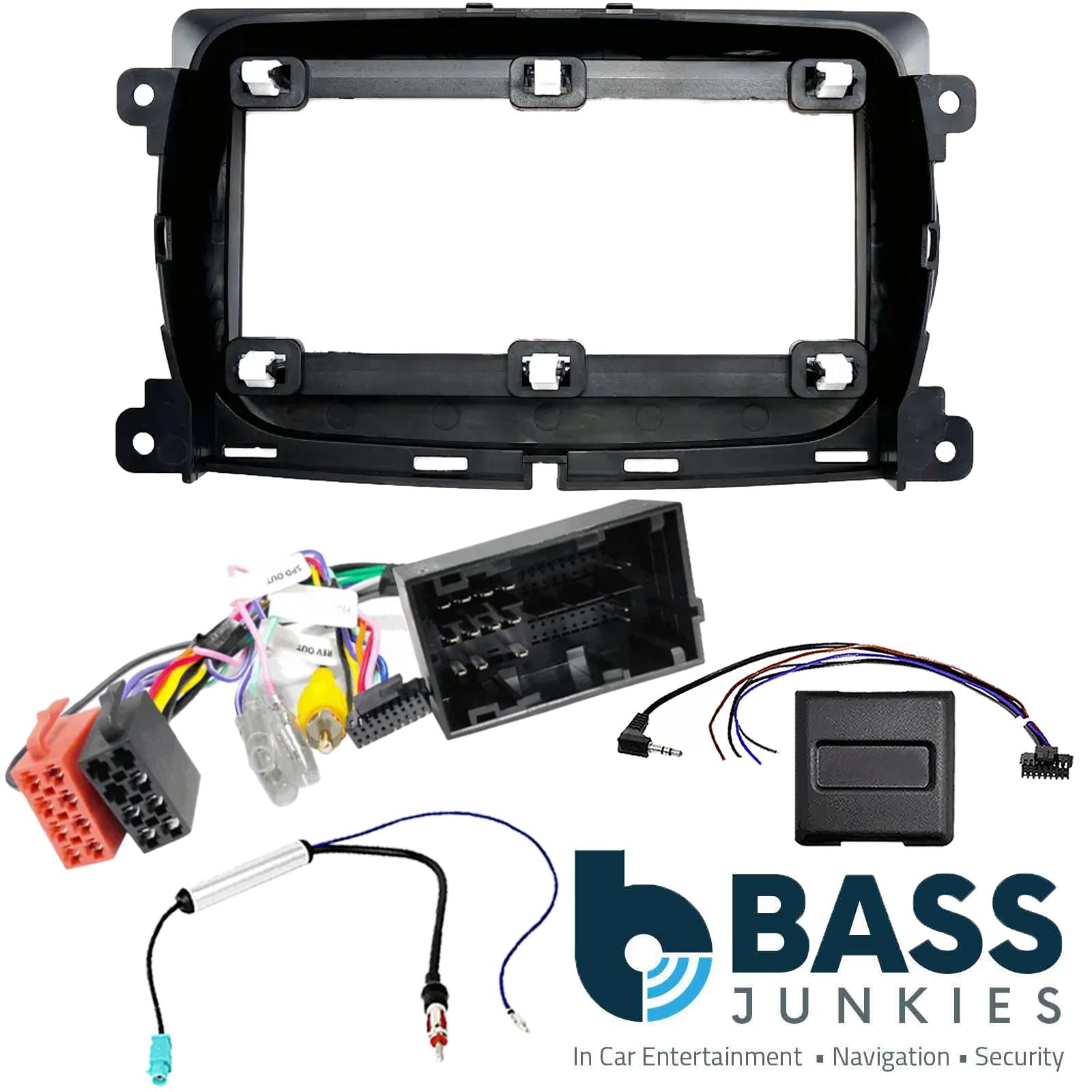 UPGRADED 9" CarPlay Android Car Stereo & Fitting Kit For Fiat 500 2012 Onwards