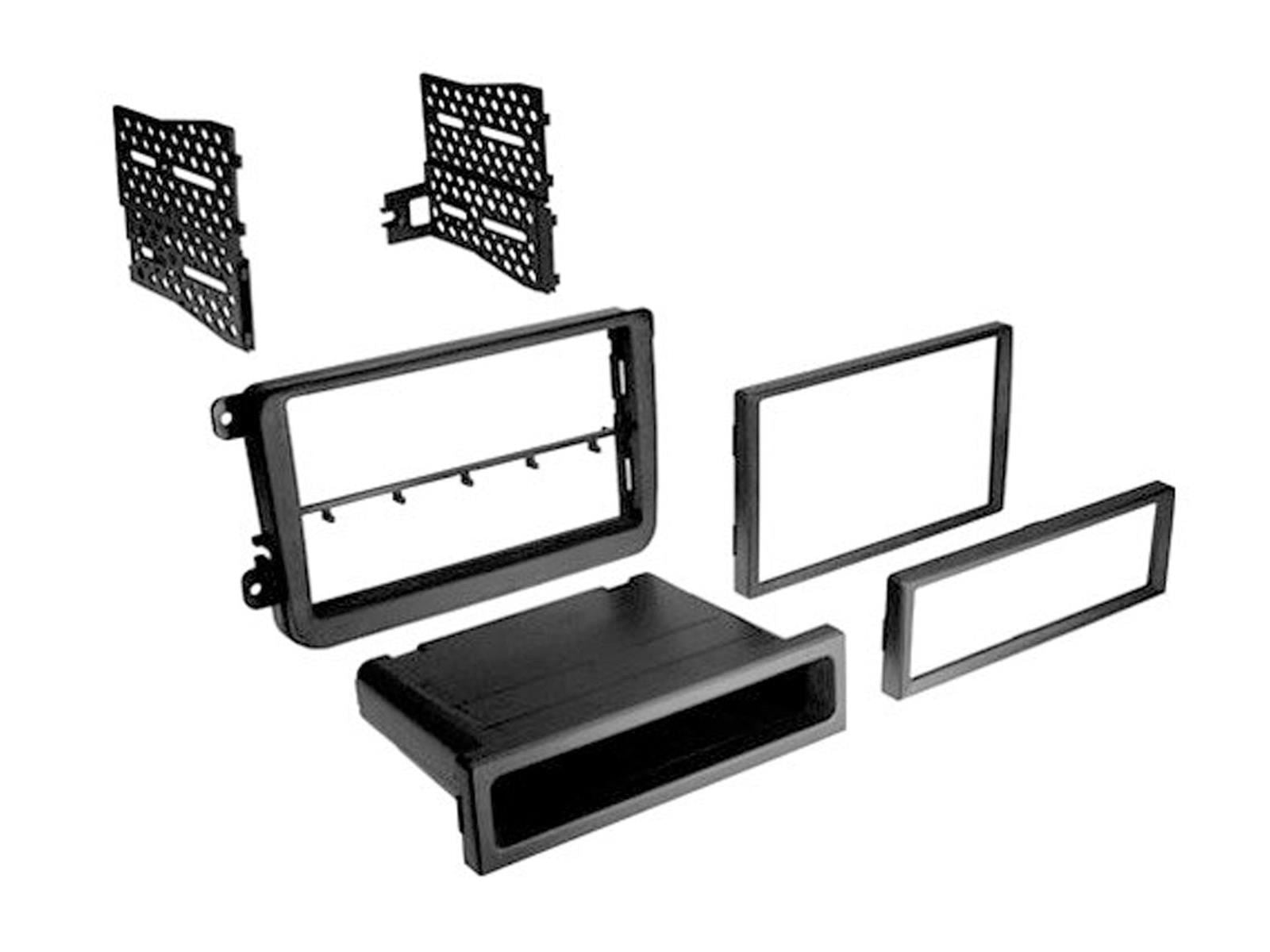Grundig 6.8" Apple Android Double Din Stereo Fitting Kit + Steering Wheel Stalk Controls to fit VW Passat 2005-15