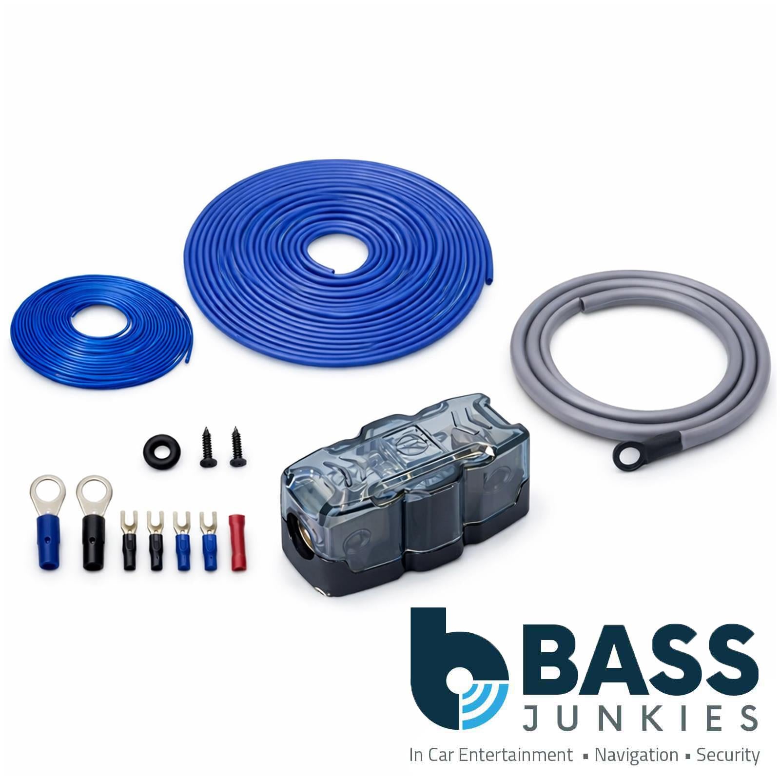 Recoil RCK4 - 4 AWG 1500 Watts Car Subwoofer Amplifier Amp Complete Wiring Kit