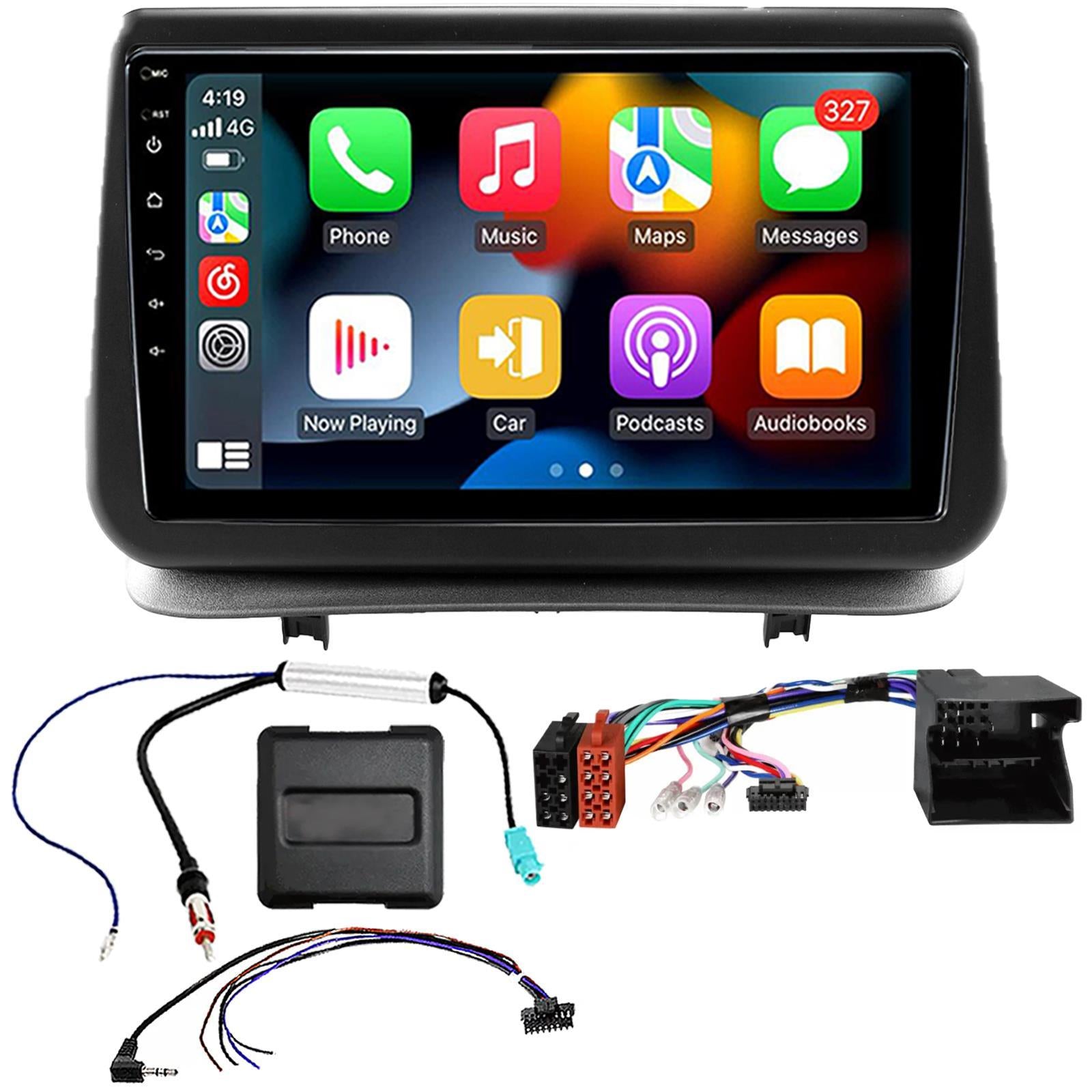 UPGRADED 9" CarPlay Android Car Stereo Fitting Kit For Renault Clio 3 2005-2014